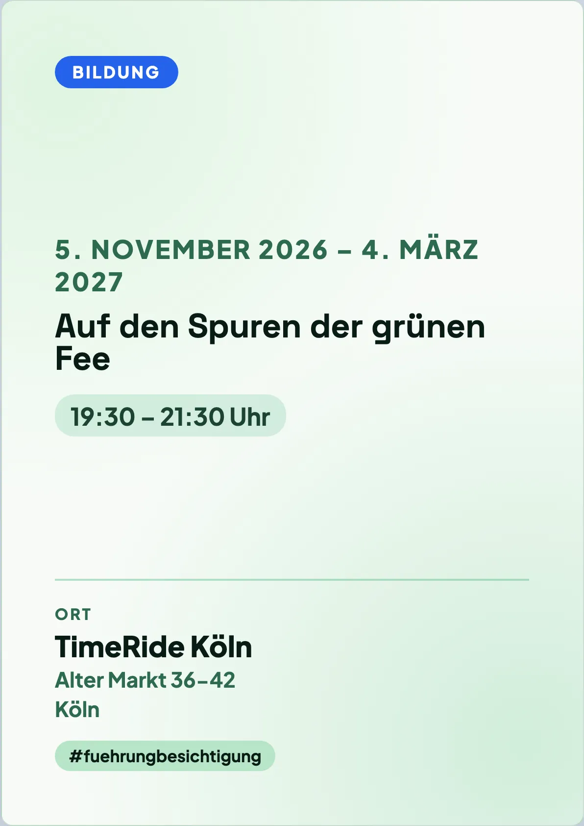 Veranstaltungsflyer