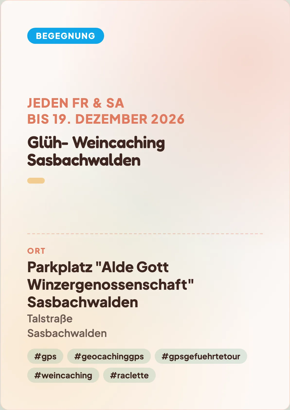 Veranstaltungsflyer