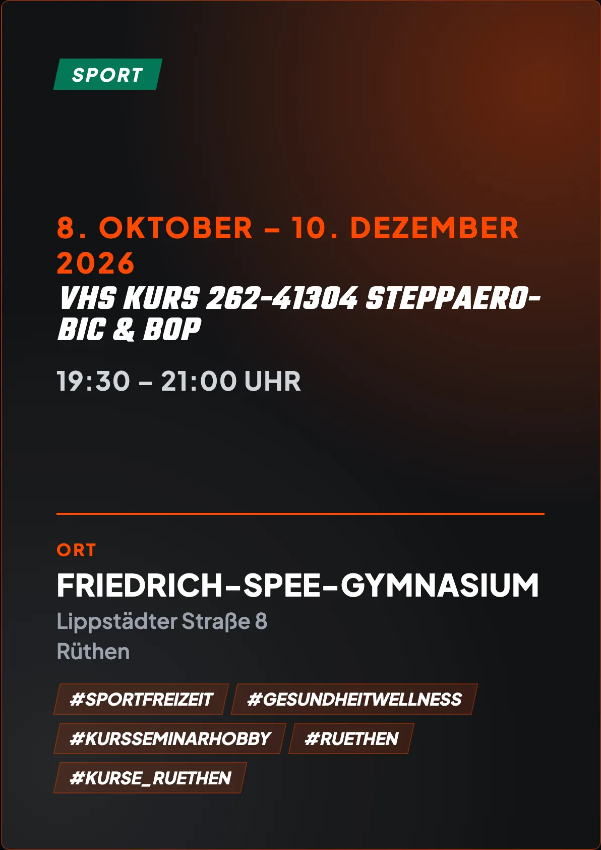 Veranstaltungsflyer