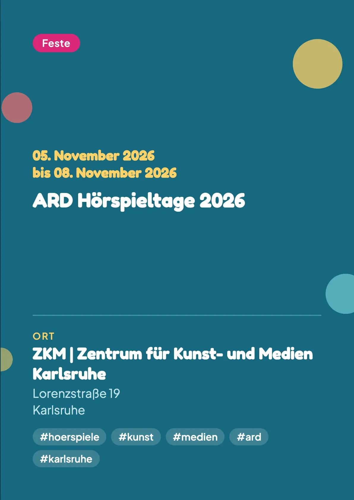 Veranstaltungsflyer