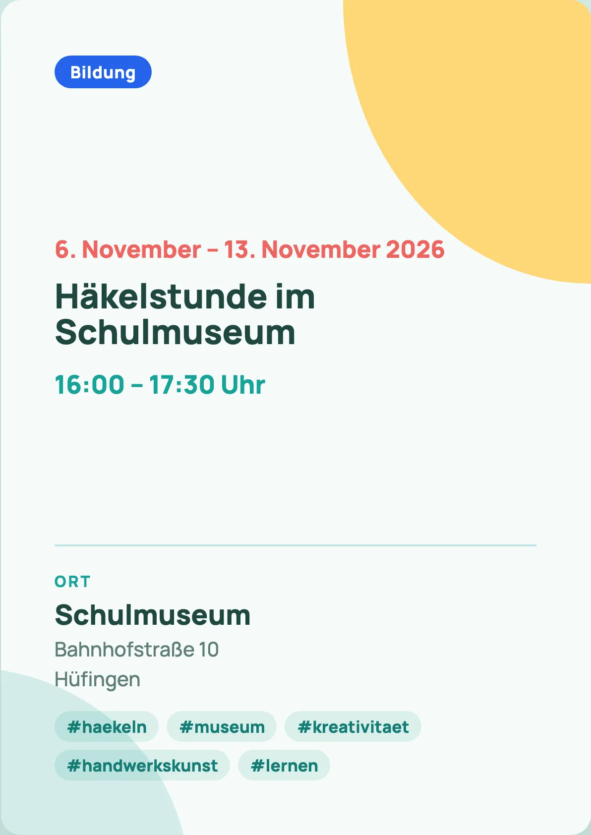 Veranstaltungsflyer