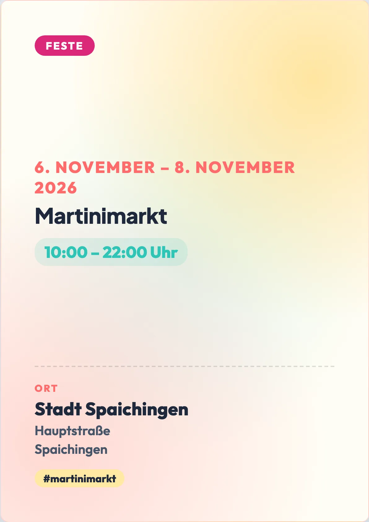 Veranstaltungsflyer