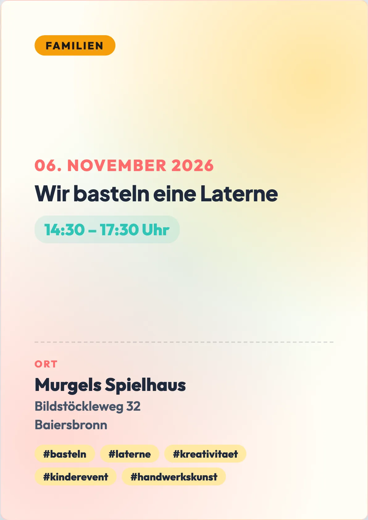 Veranstaltungsflyer