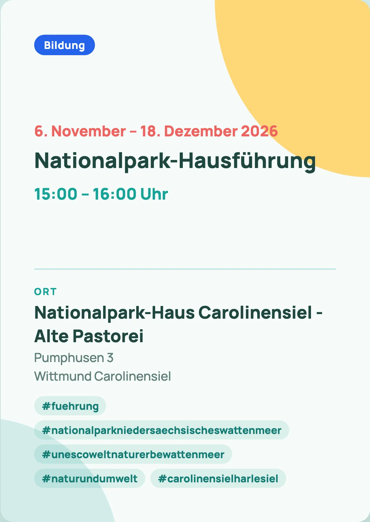 Veranstaltungsflyer