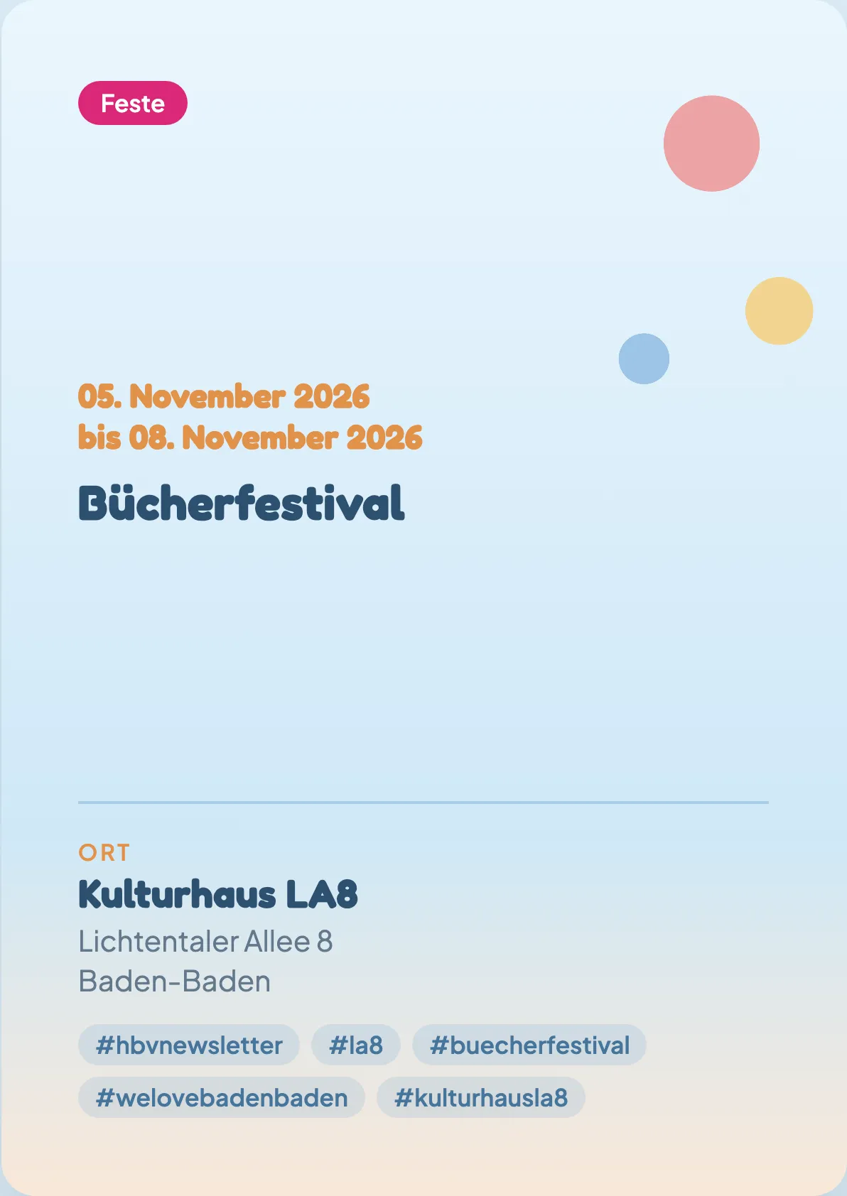 Veranstaltungsflyer