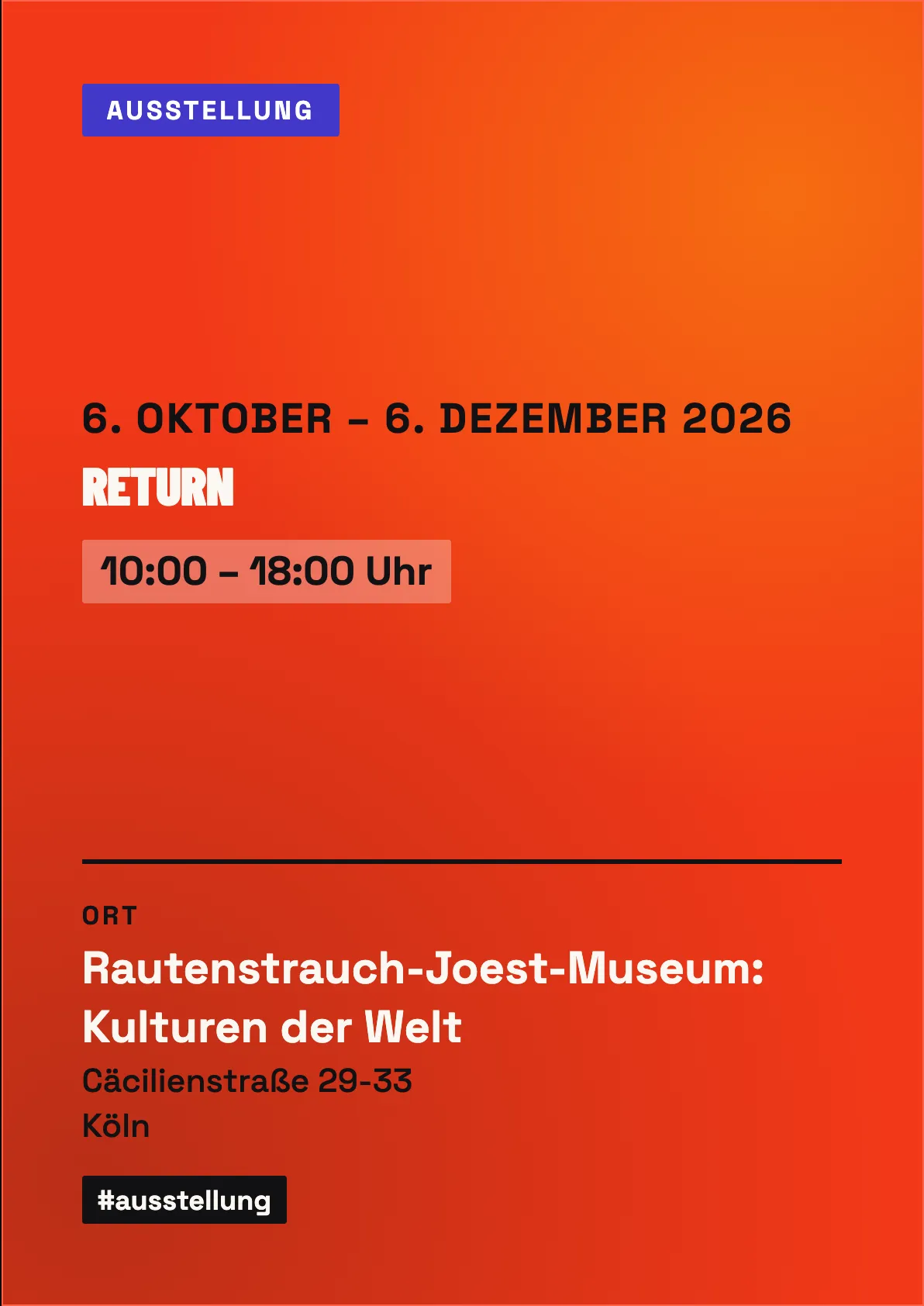 Veranstaltungsflyer