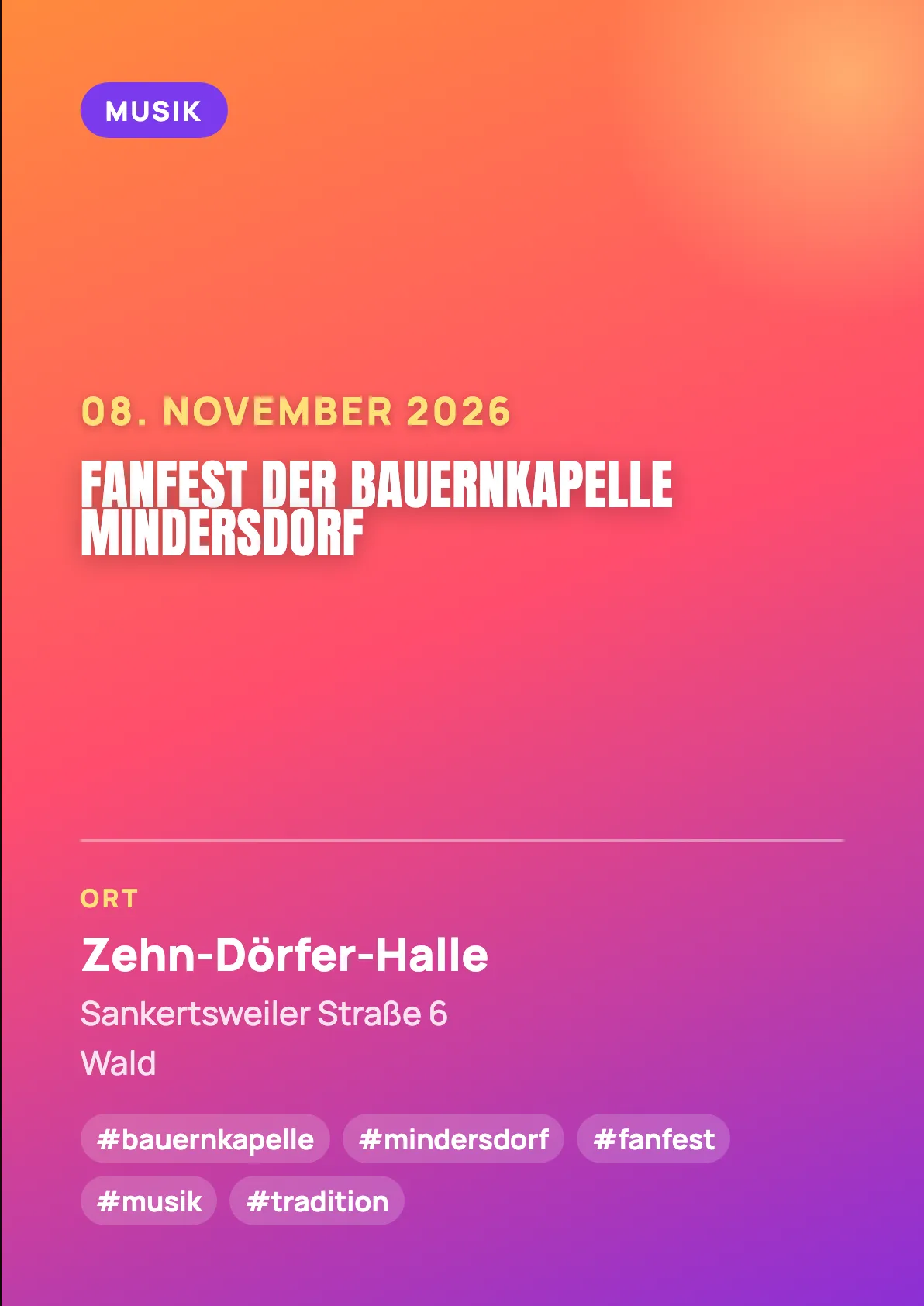Veranstaltungsflyer