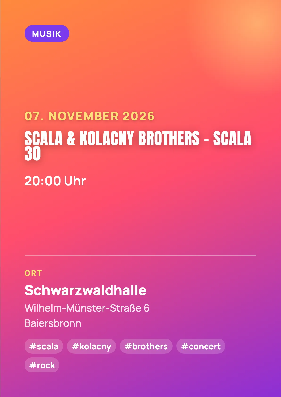 Veranstaltungsflyer