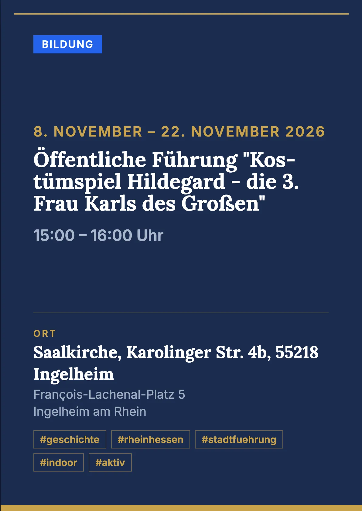 Veranstaltungsflyer