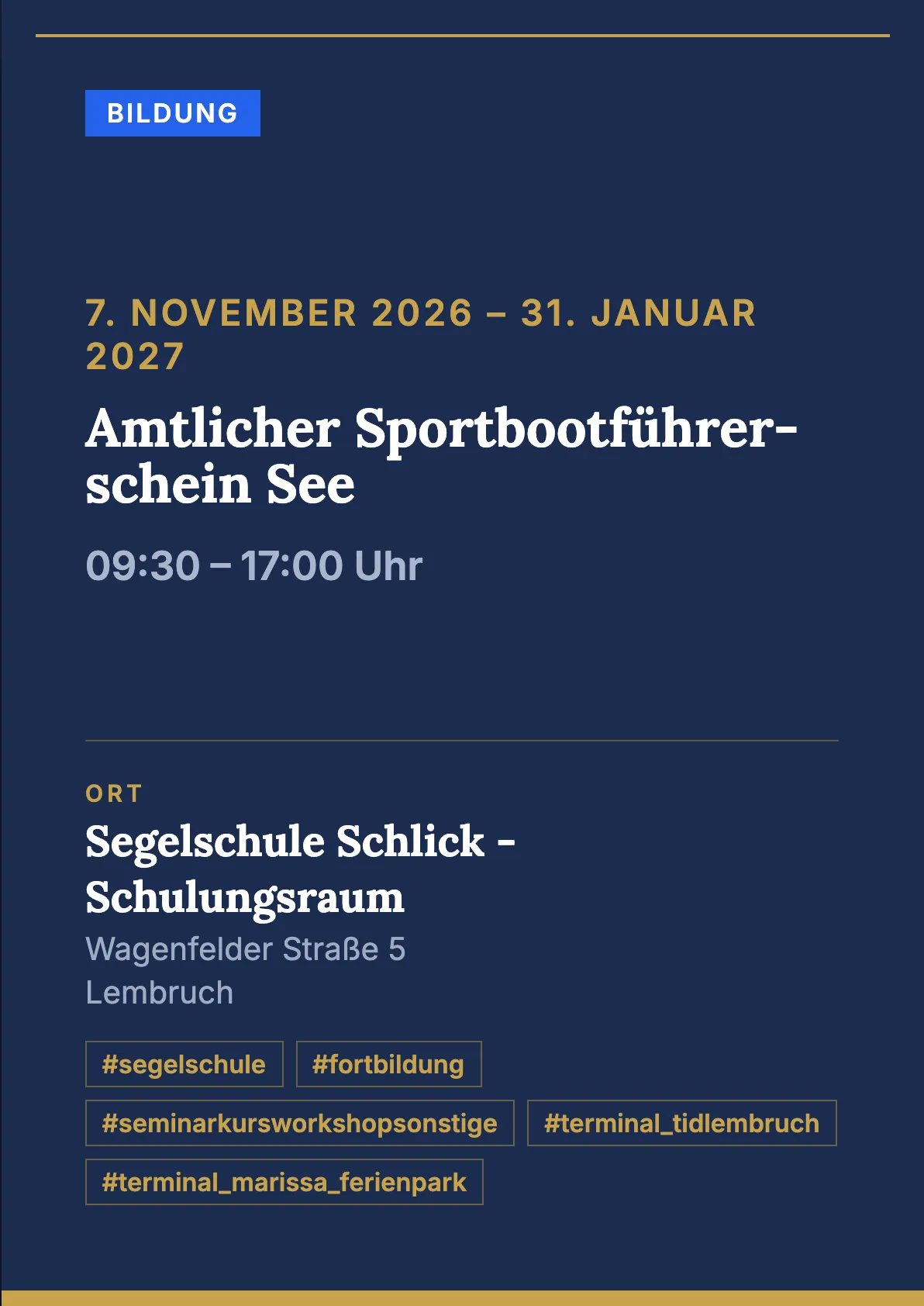 Veranstaltungsflyer