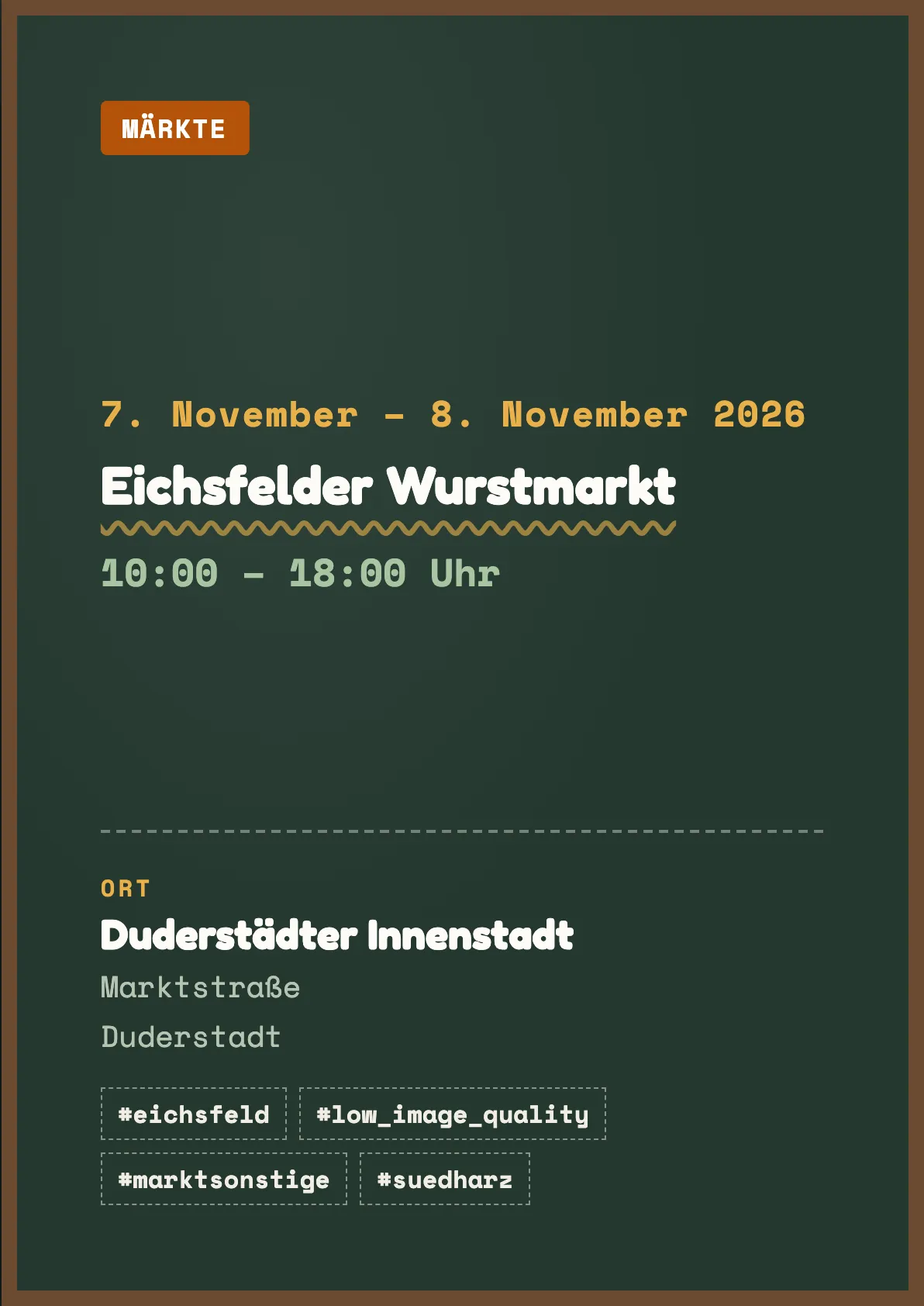 Veranstaltungsflyer