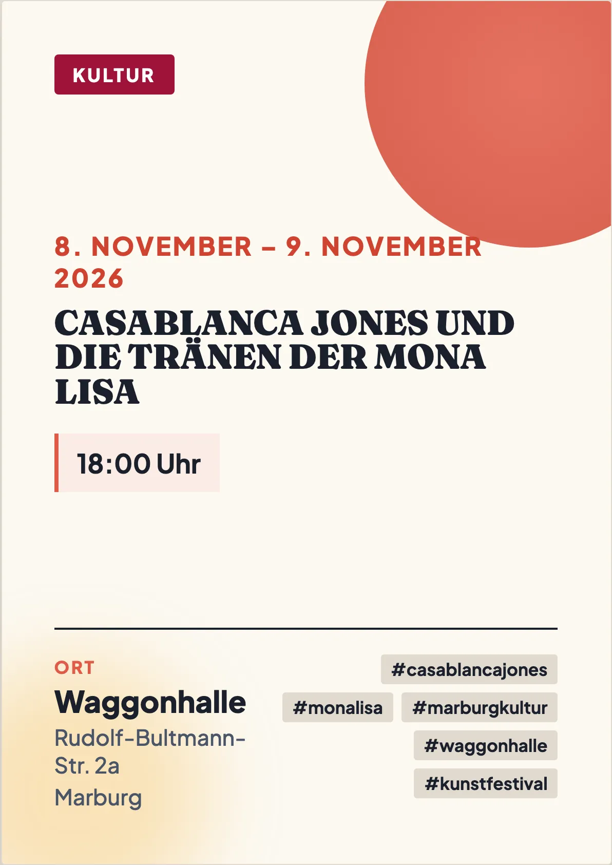 Veranstaltungsflyer