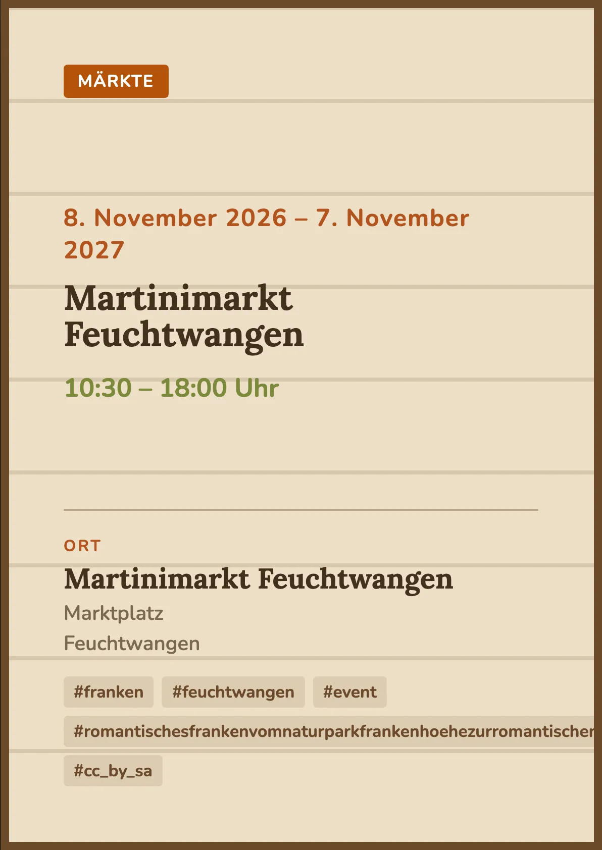 Veranstaltungsflyer