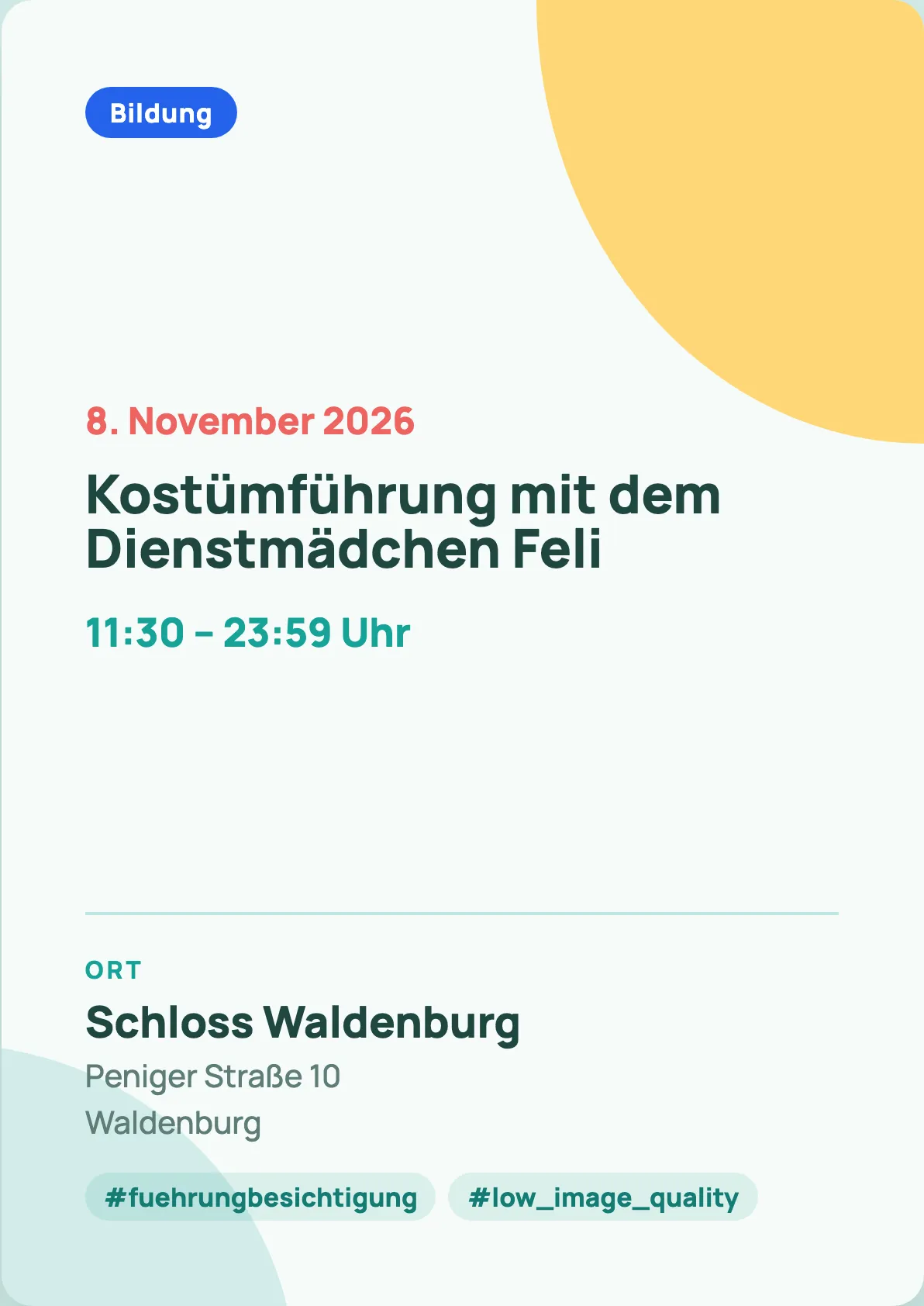 Veranstaltungsflyer