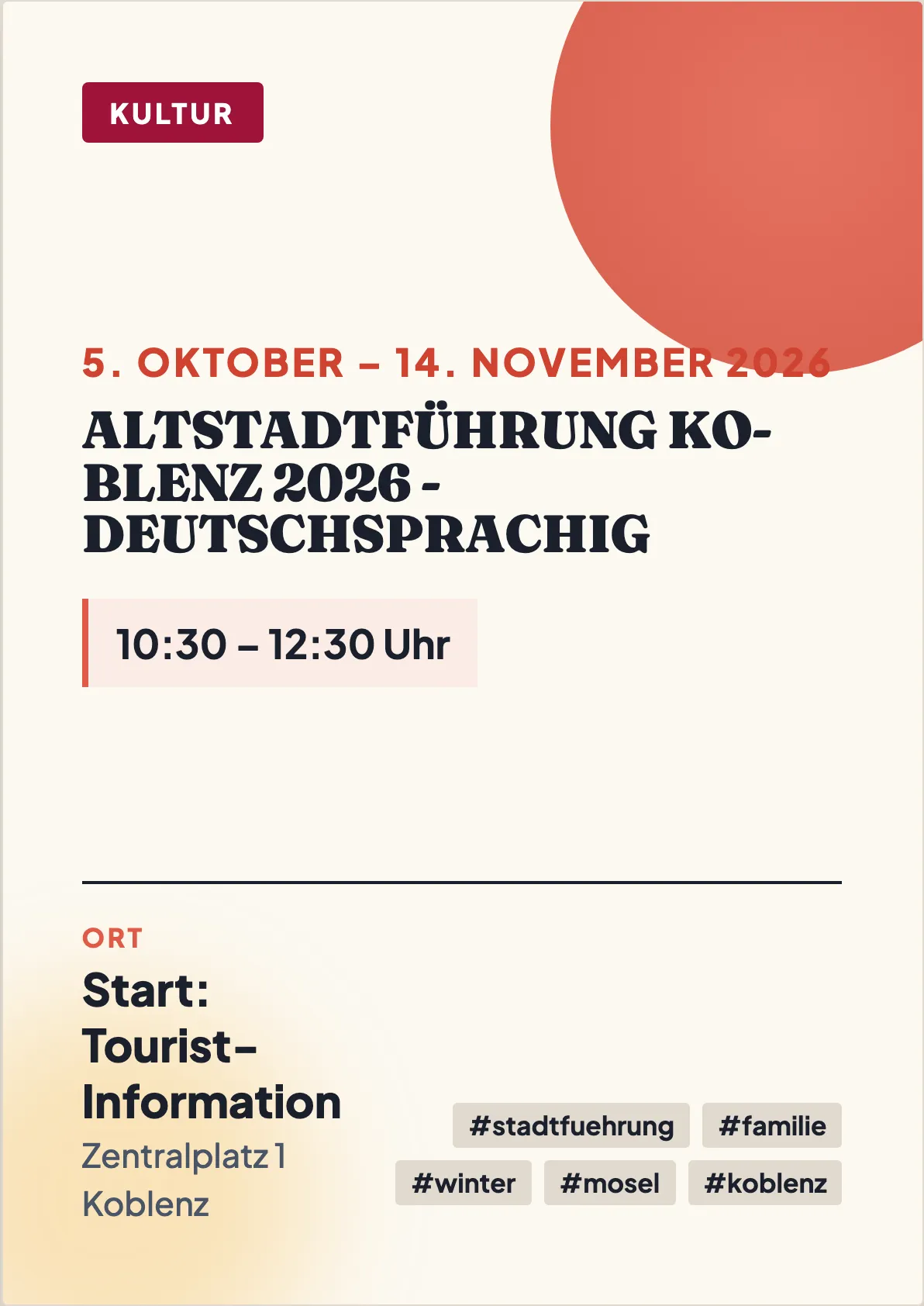 Veranstaltungsflyer