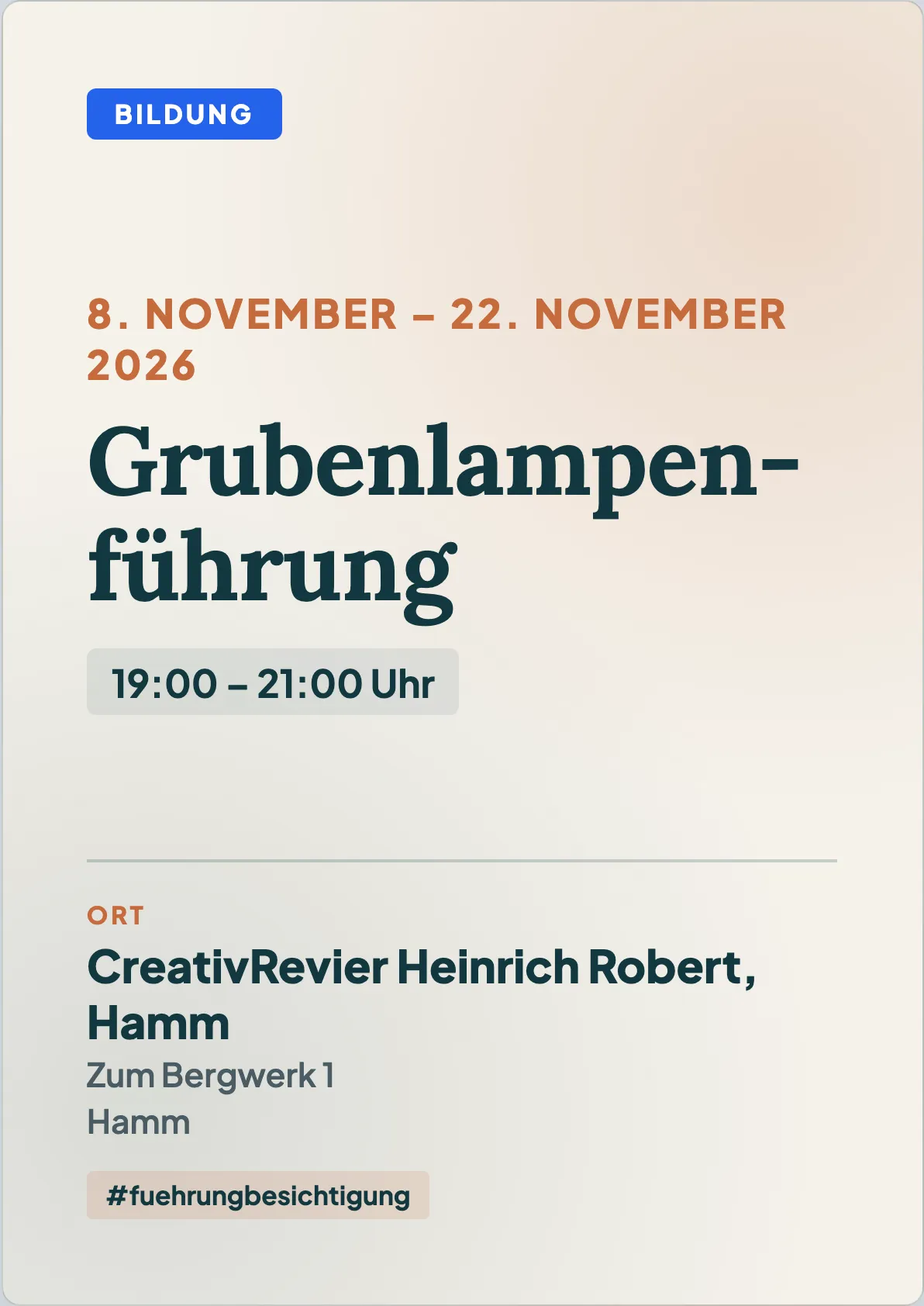 Veranstaltungsflyer