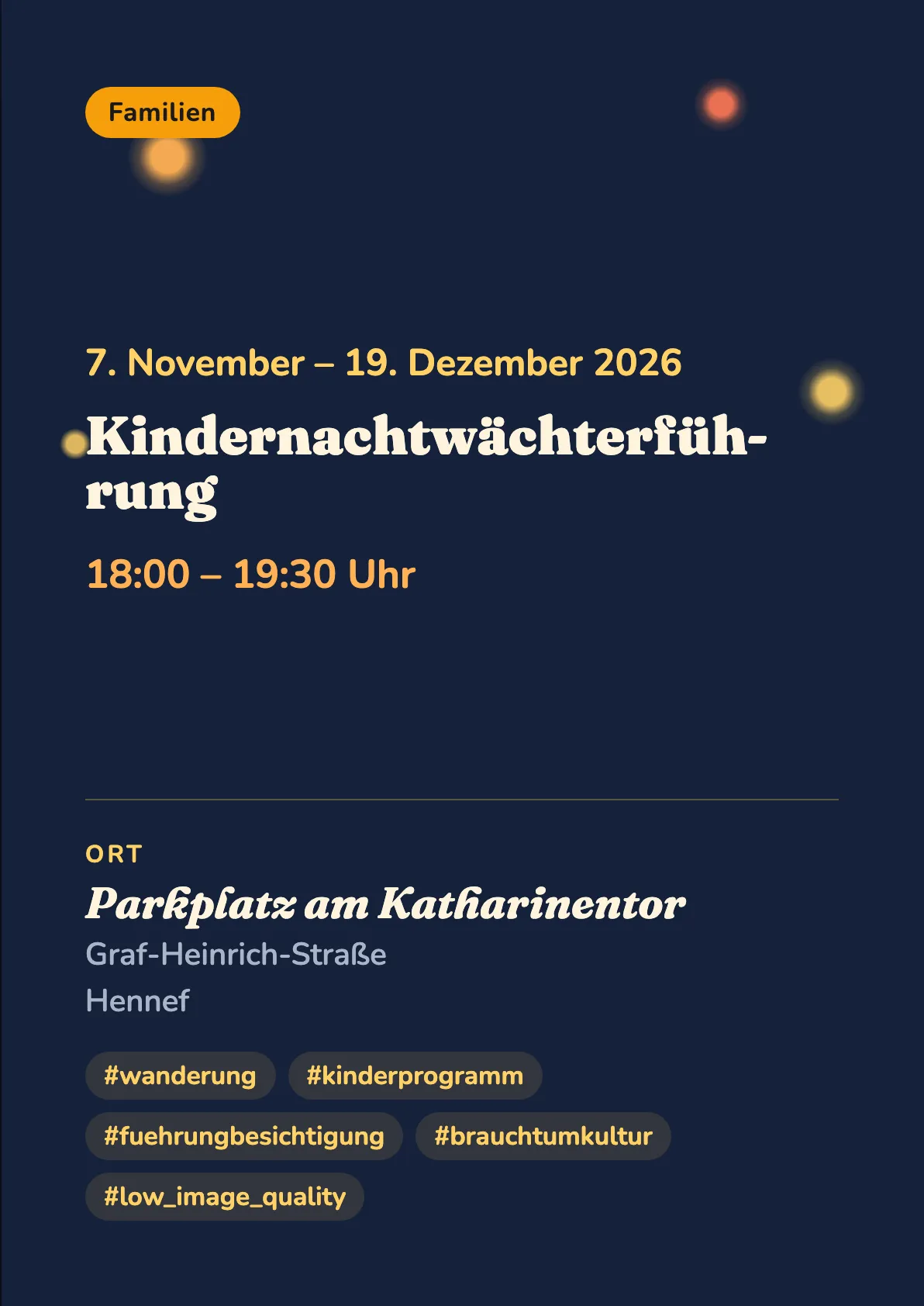 Veranstaltungsflyer