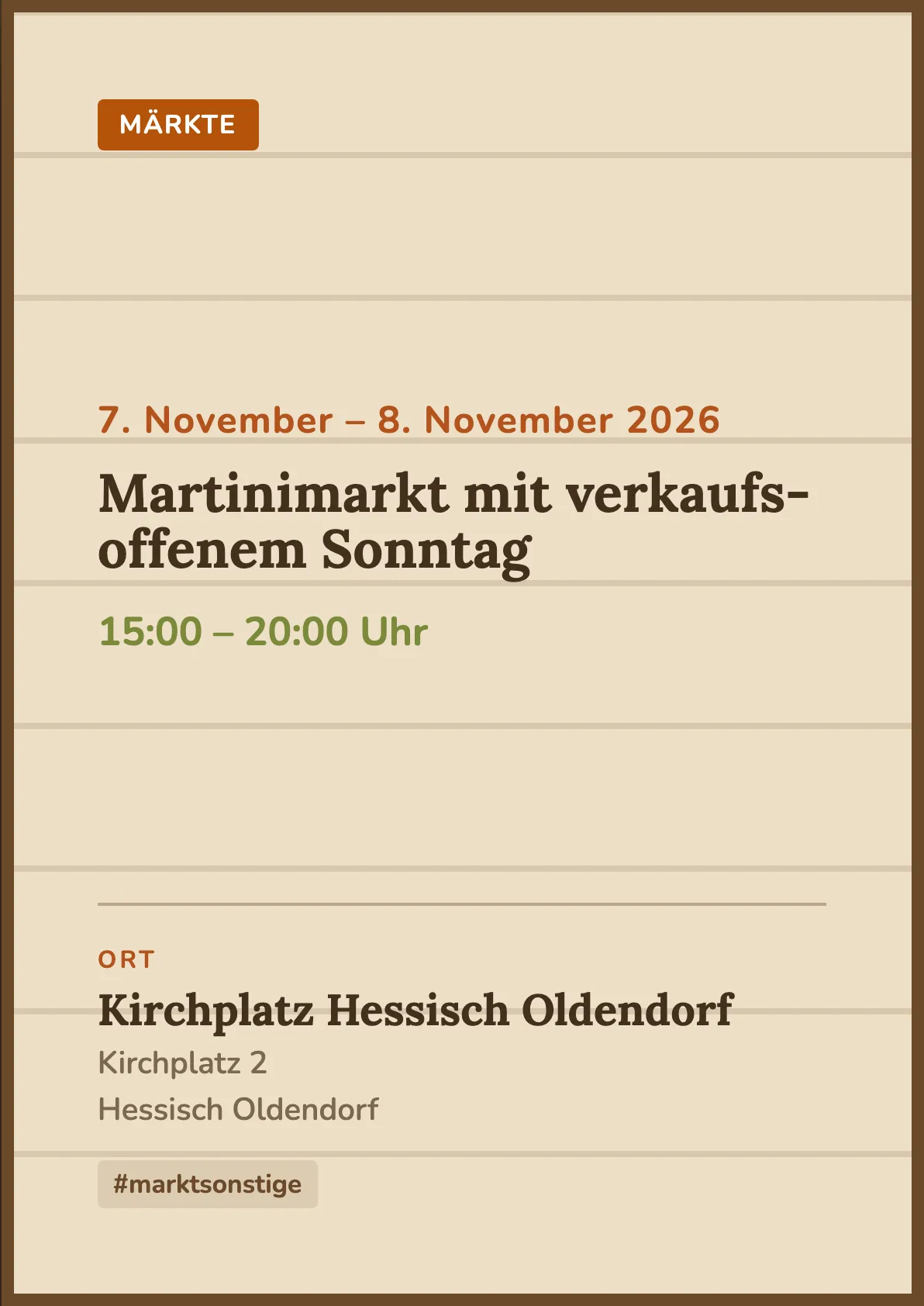 Veranstaltungsflyer