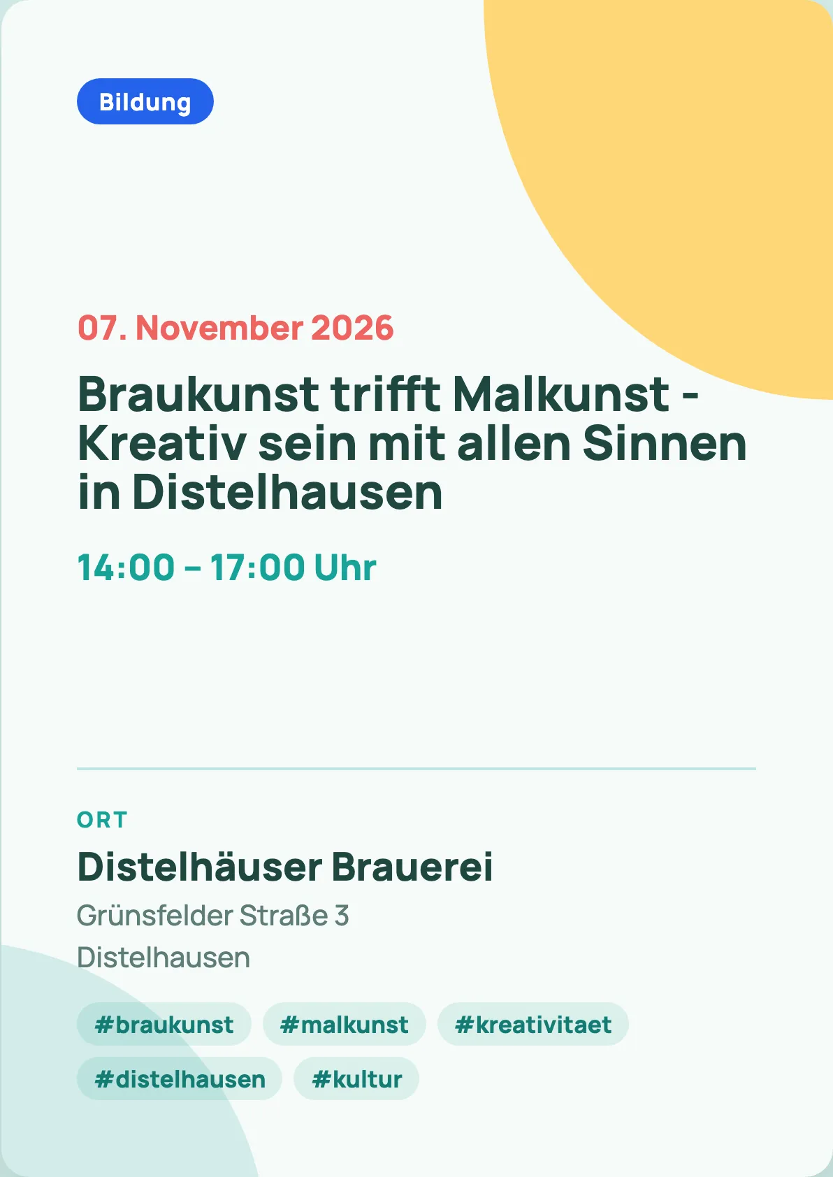 Veranstaltungsflyer