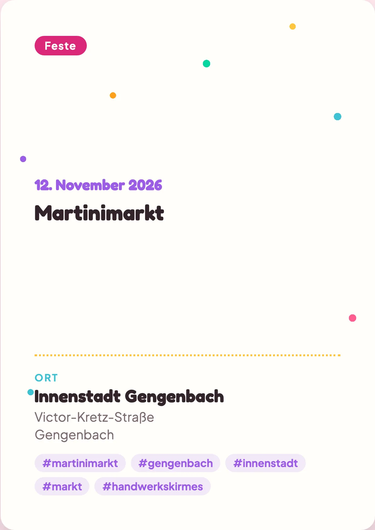 Veranstaltungsflyer