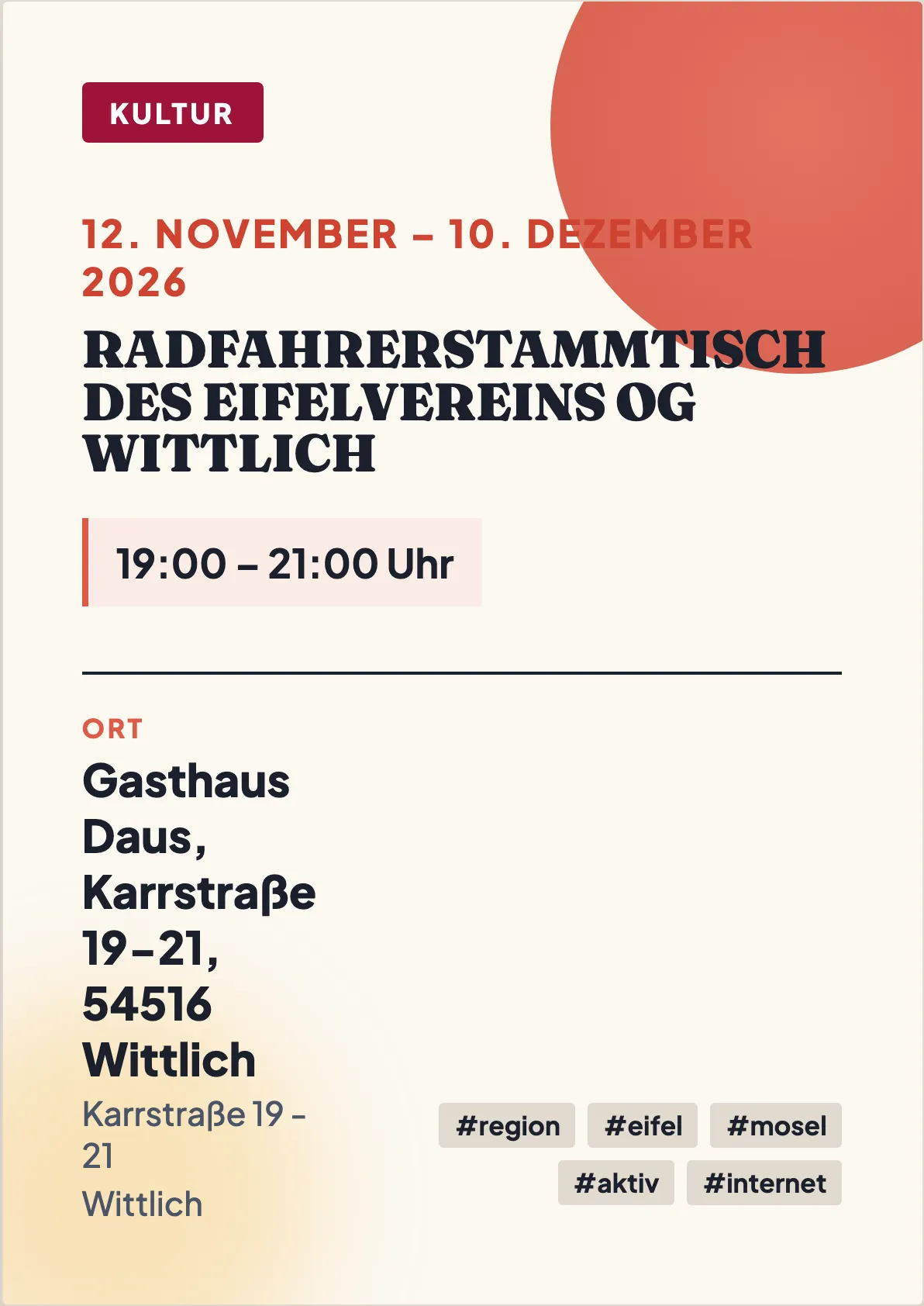 Veranstaltungsflyer