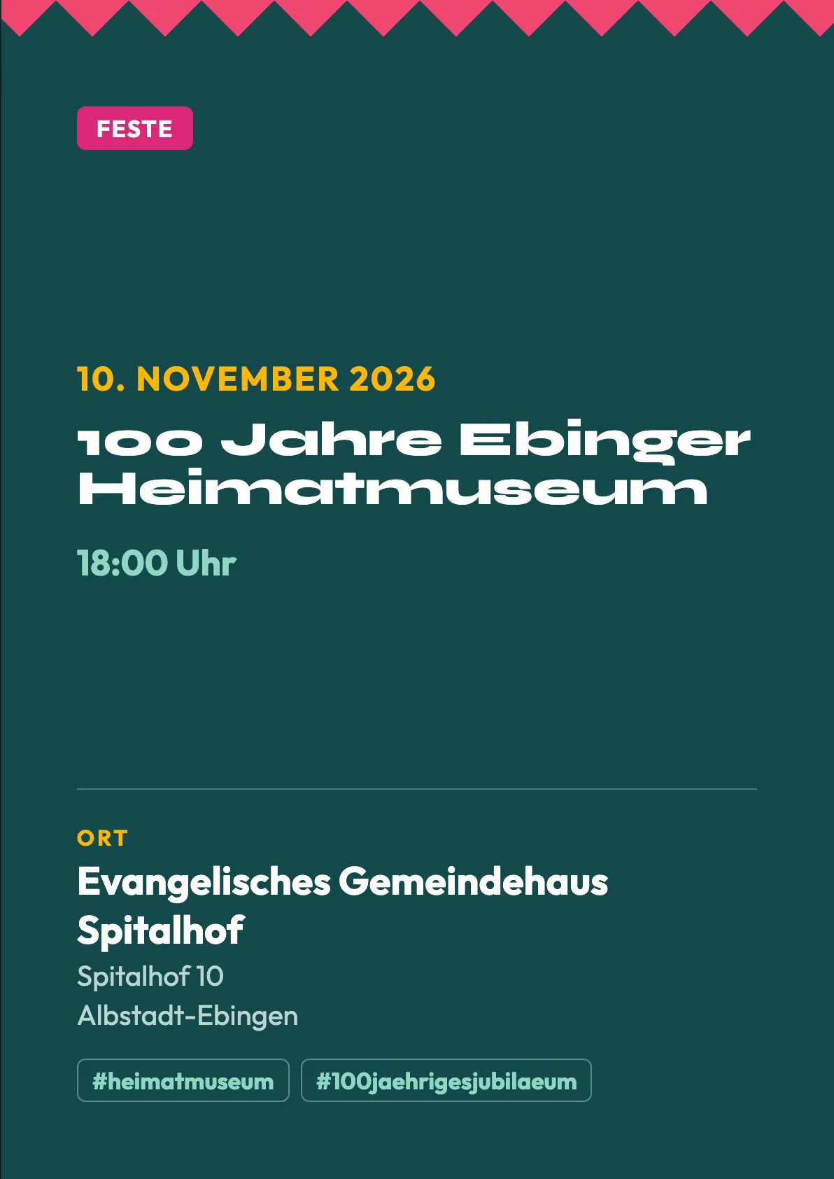 Veranstaltungsflyer