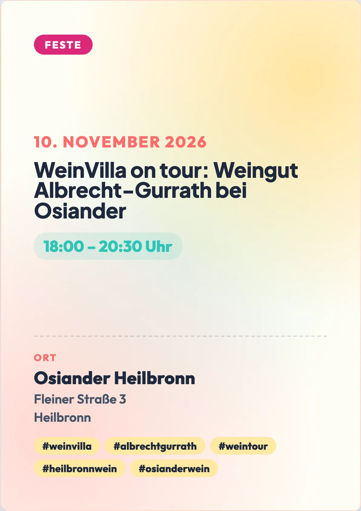 Veranstaltungsflyer