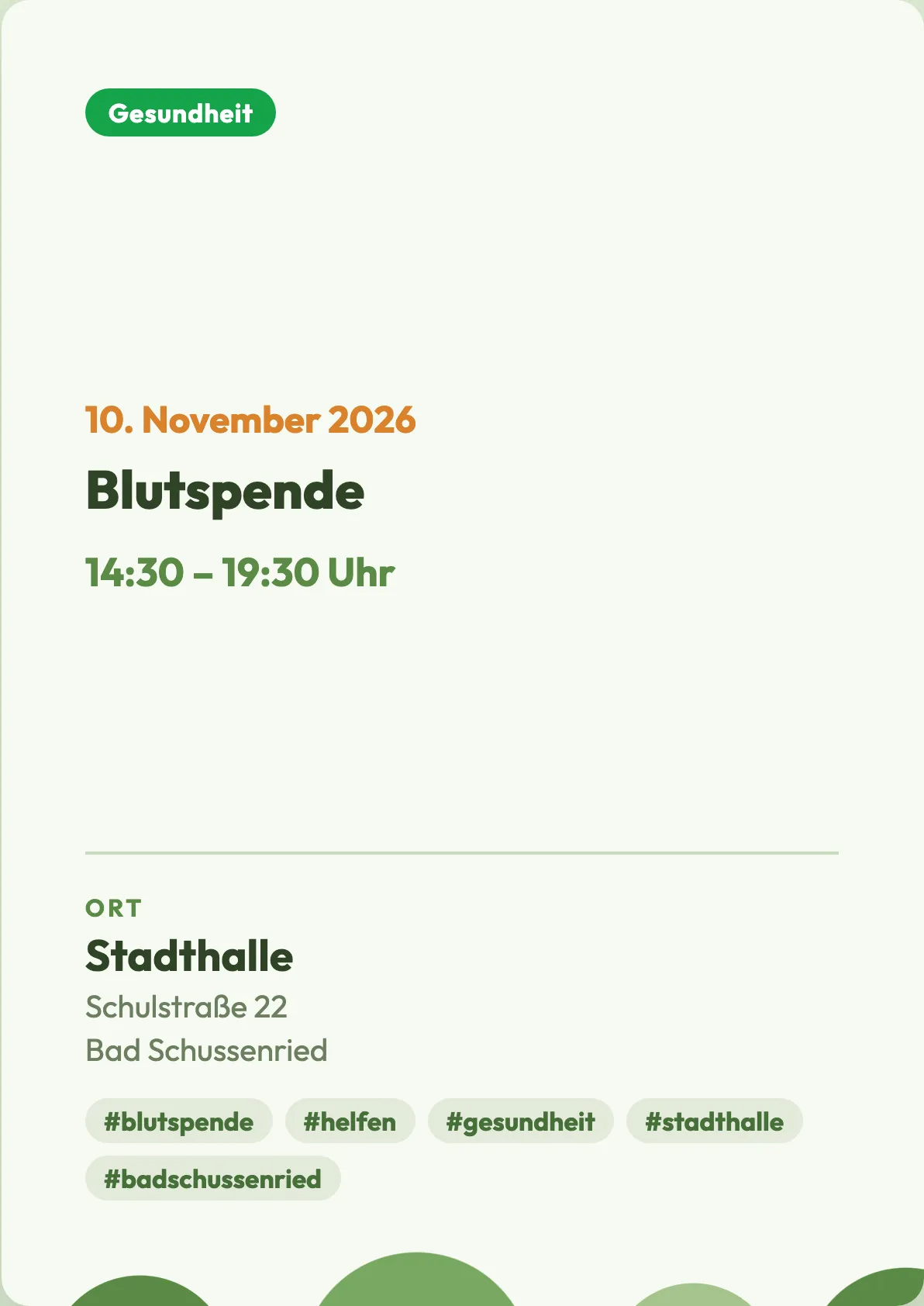 Veranstaltungsflyer