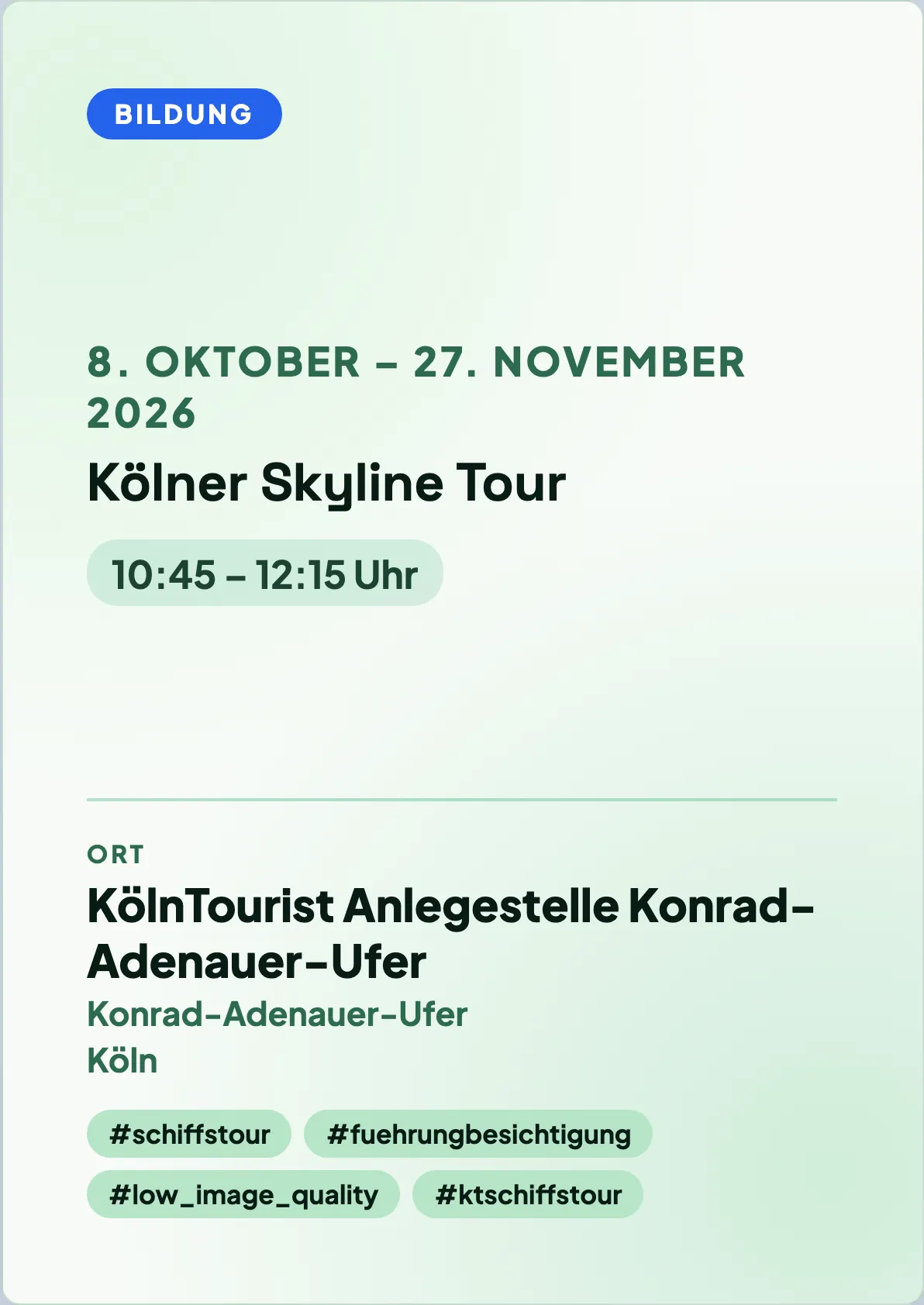 Veranstaltungsflyer