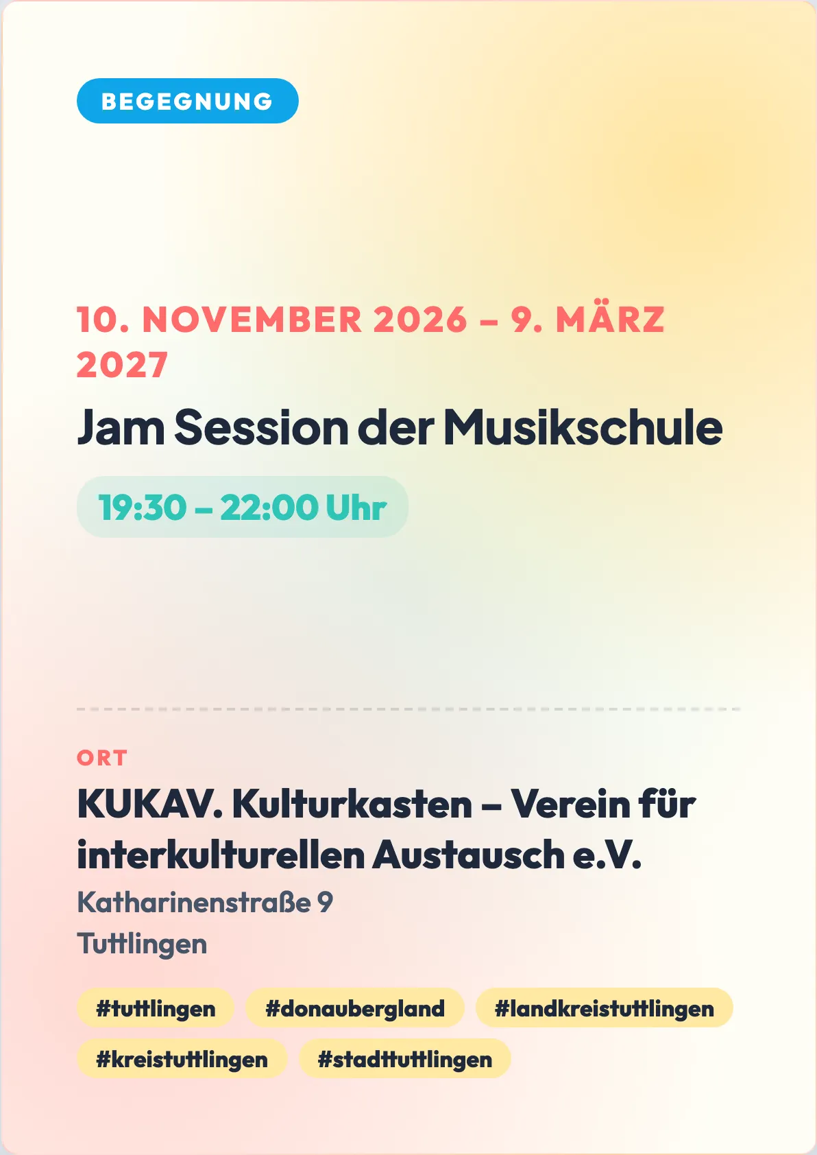 Veranstaltungsflyer