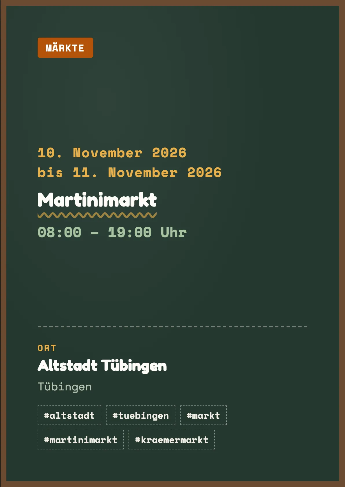 Veranstaltungsflyer