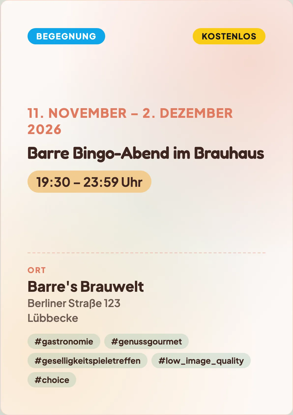 Veranstaltungsflyer