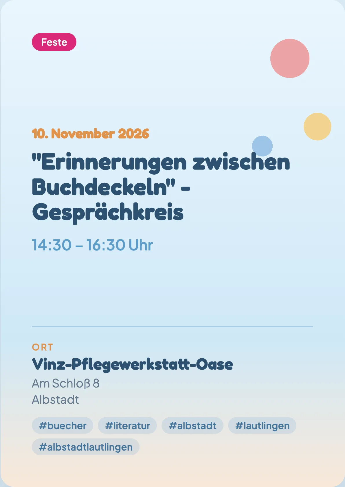 Veranstaltungsflyer