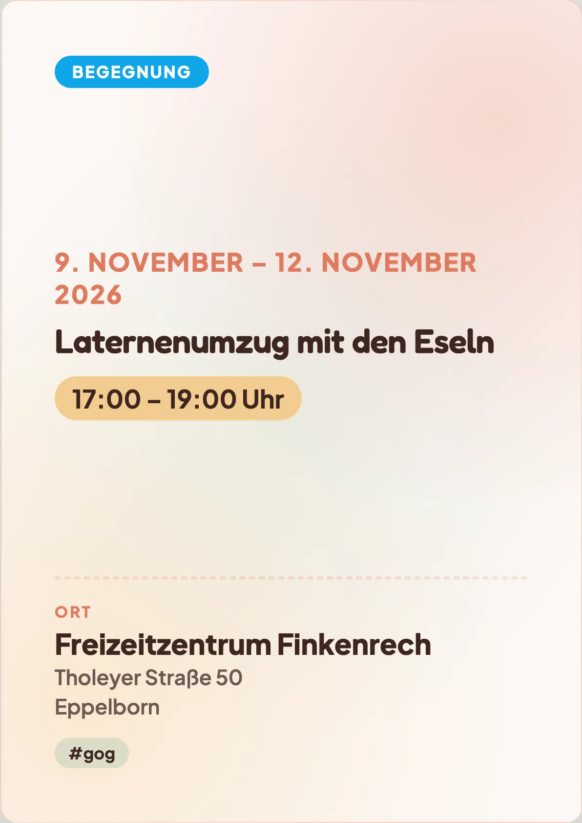 Veranstaltungsflyer