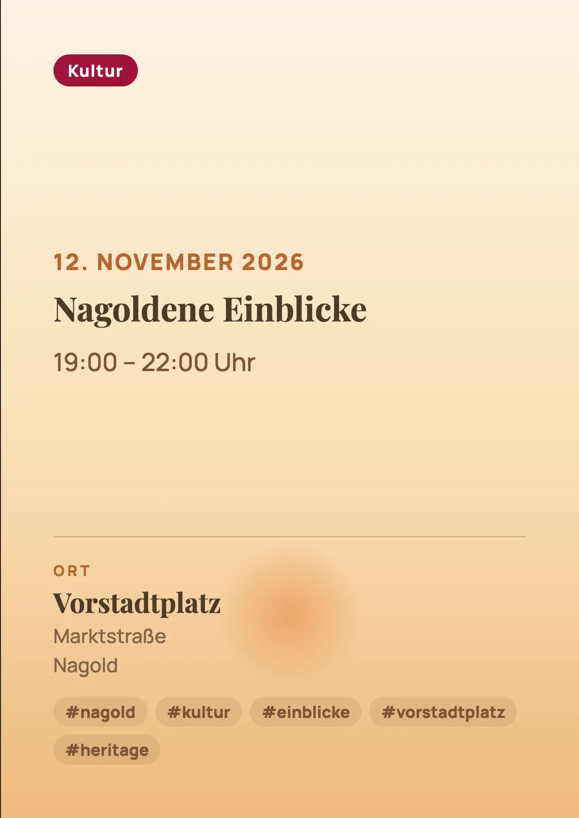 Veranstaltungsflyer