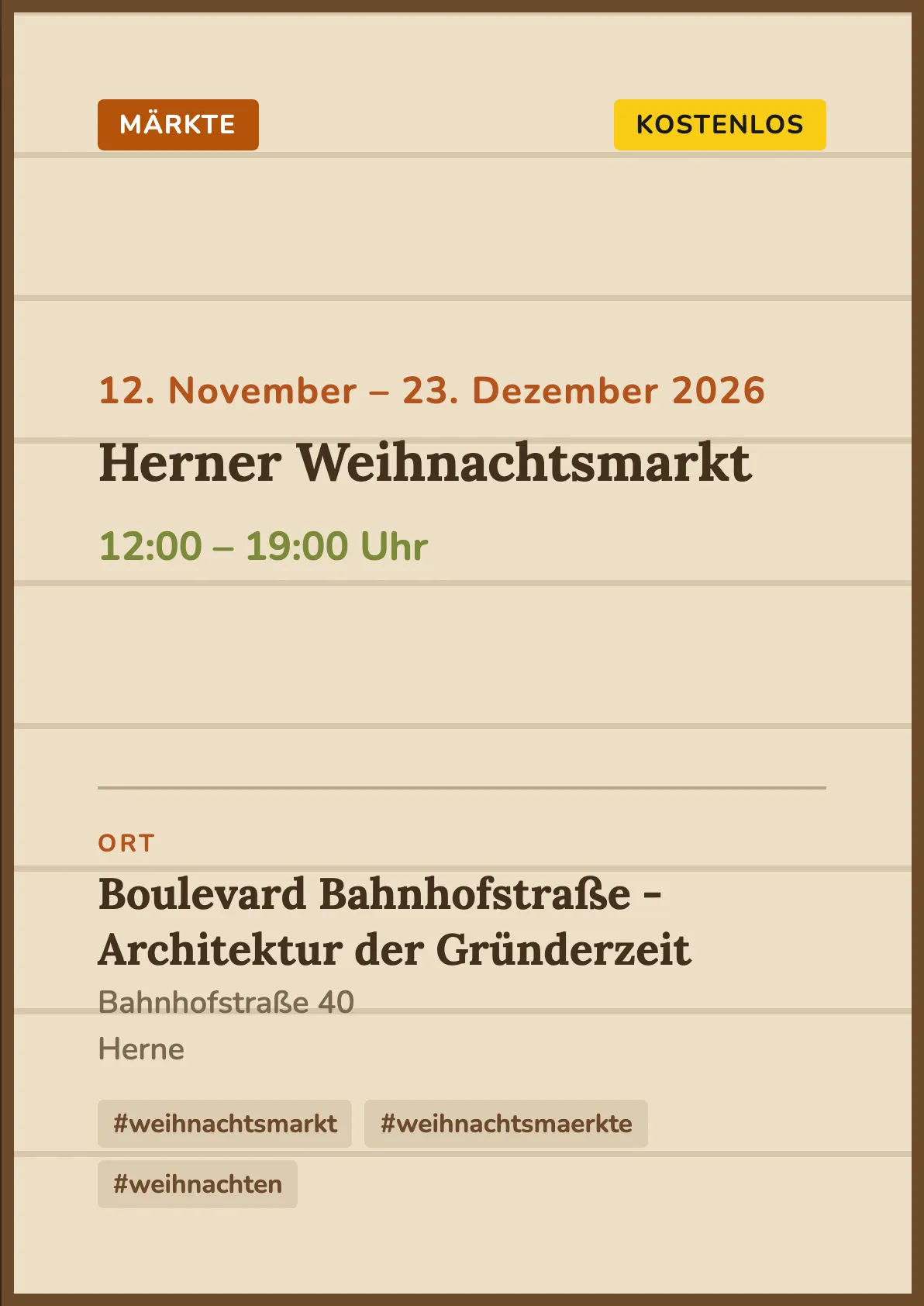 Veranstaltungsflyer