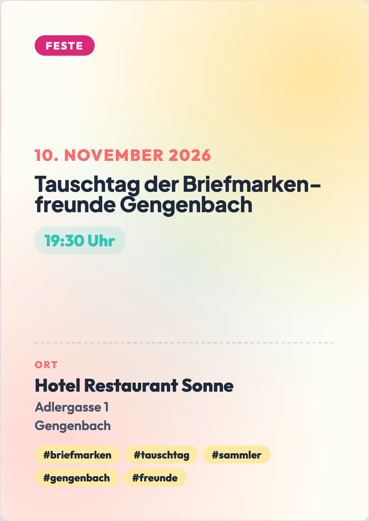 Veranstaltungsflyer