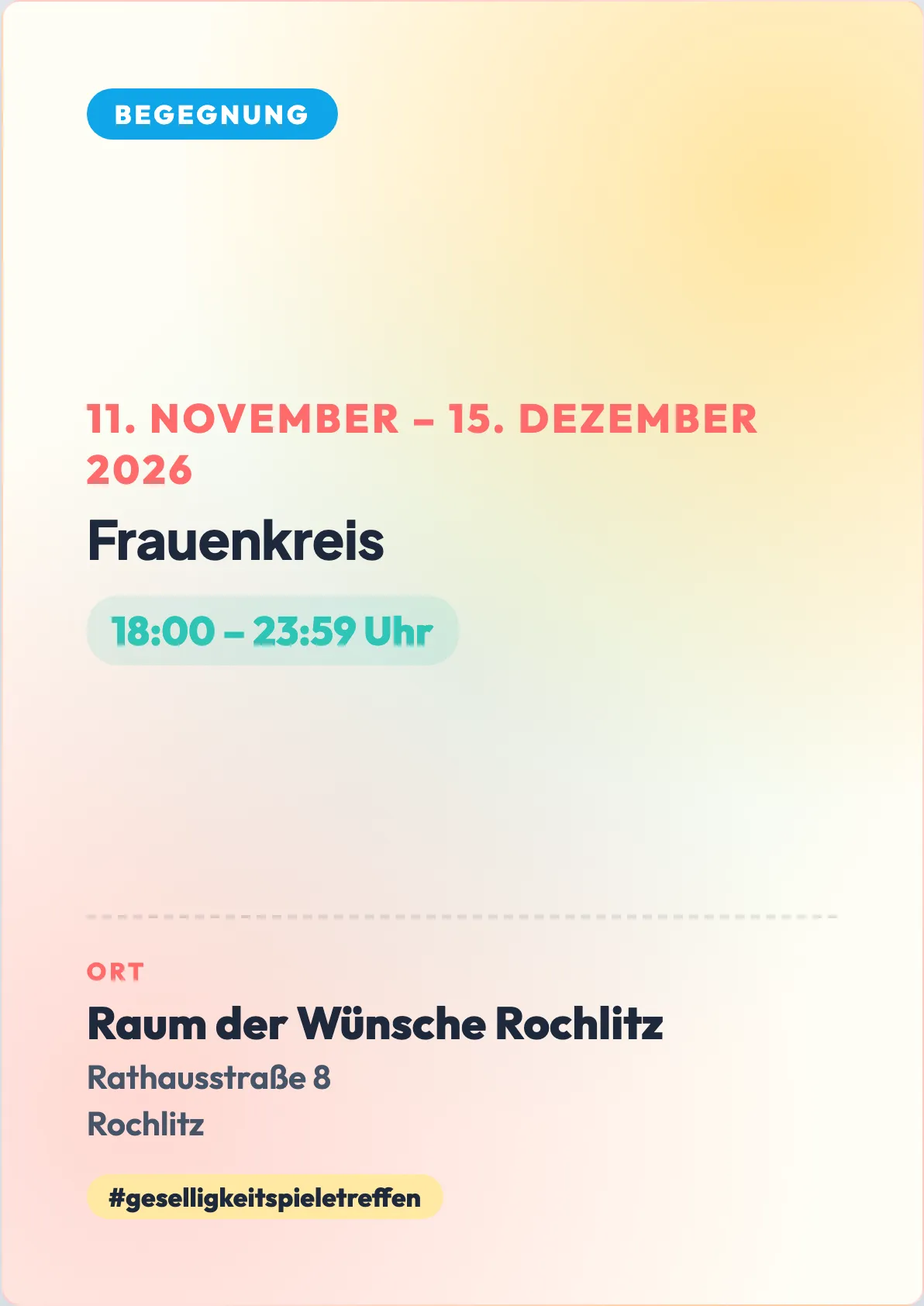 Veranstaltungsflyer