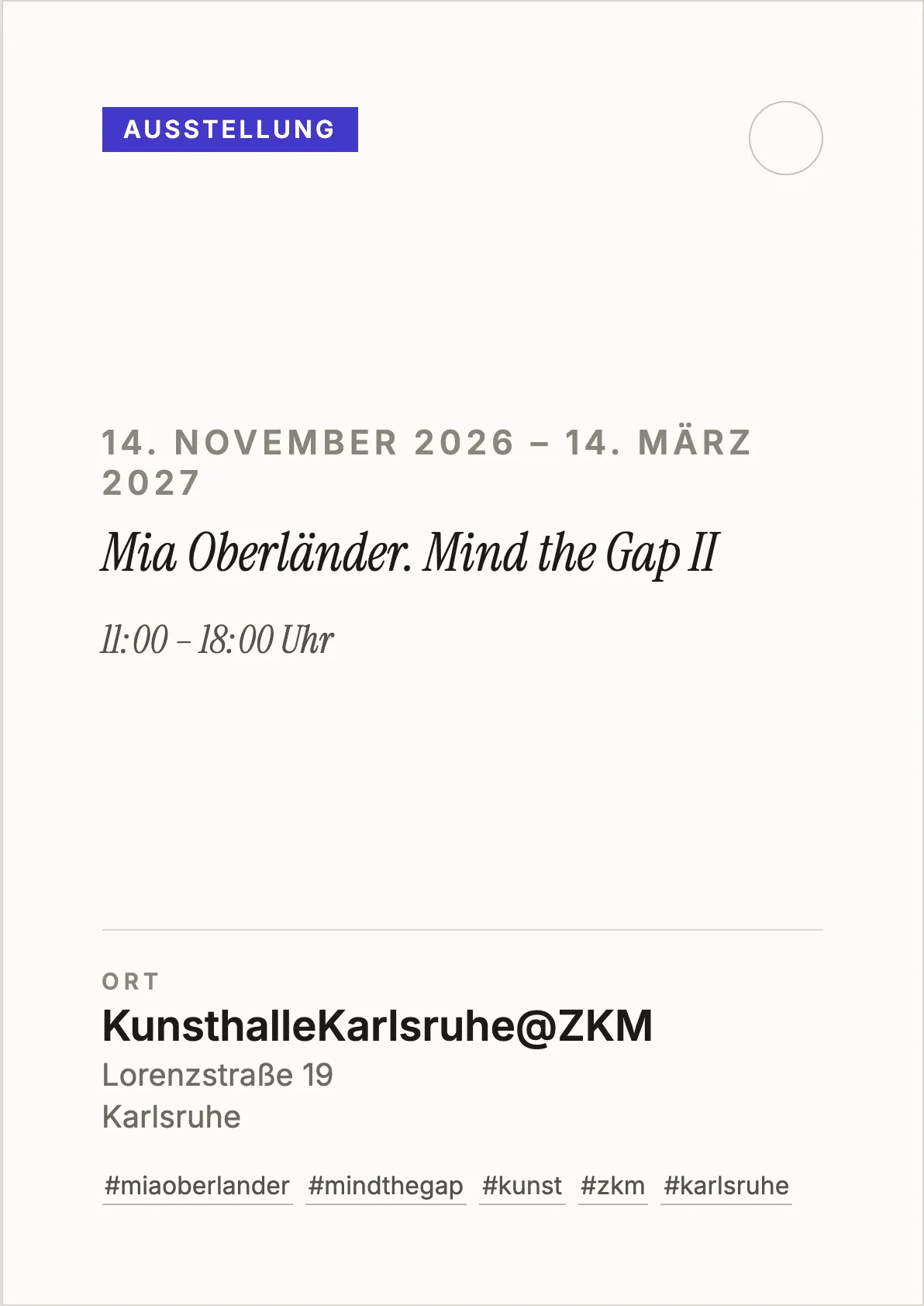 Veranstaltungsflyer