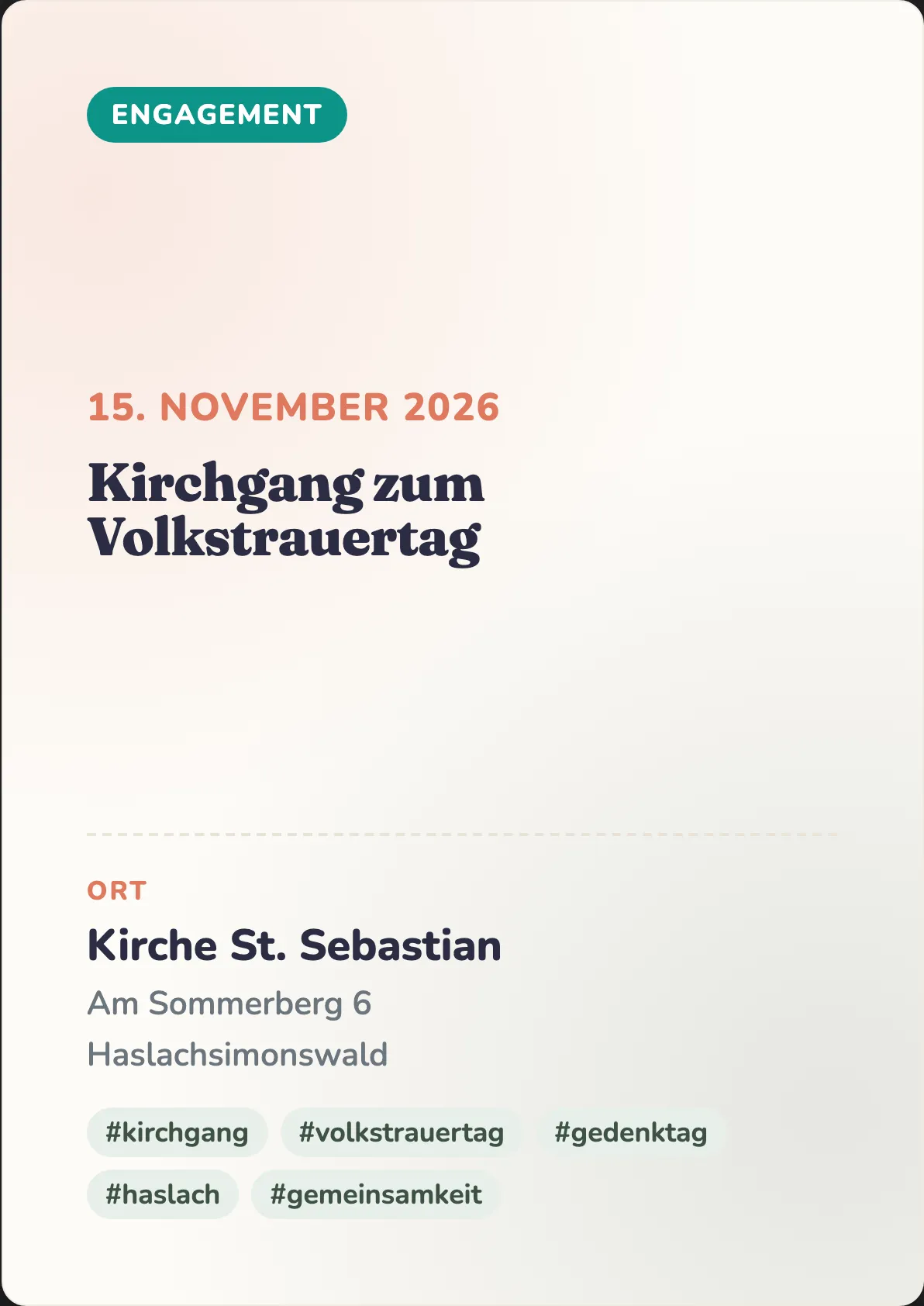 Veranstaltungsflyer