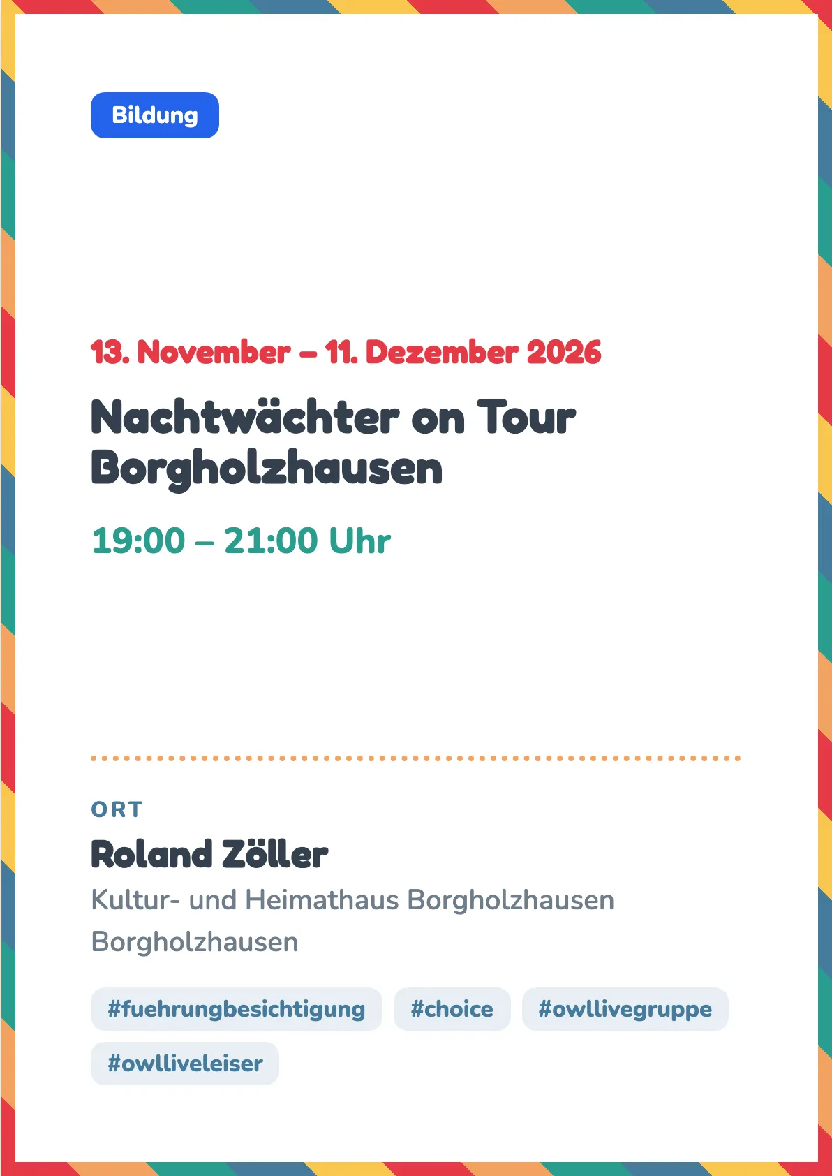 Veranstaltungsflyer