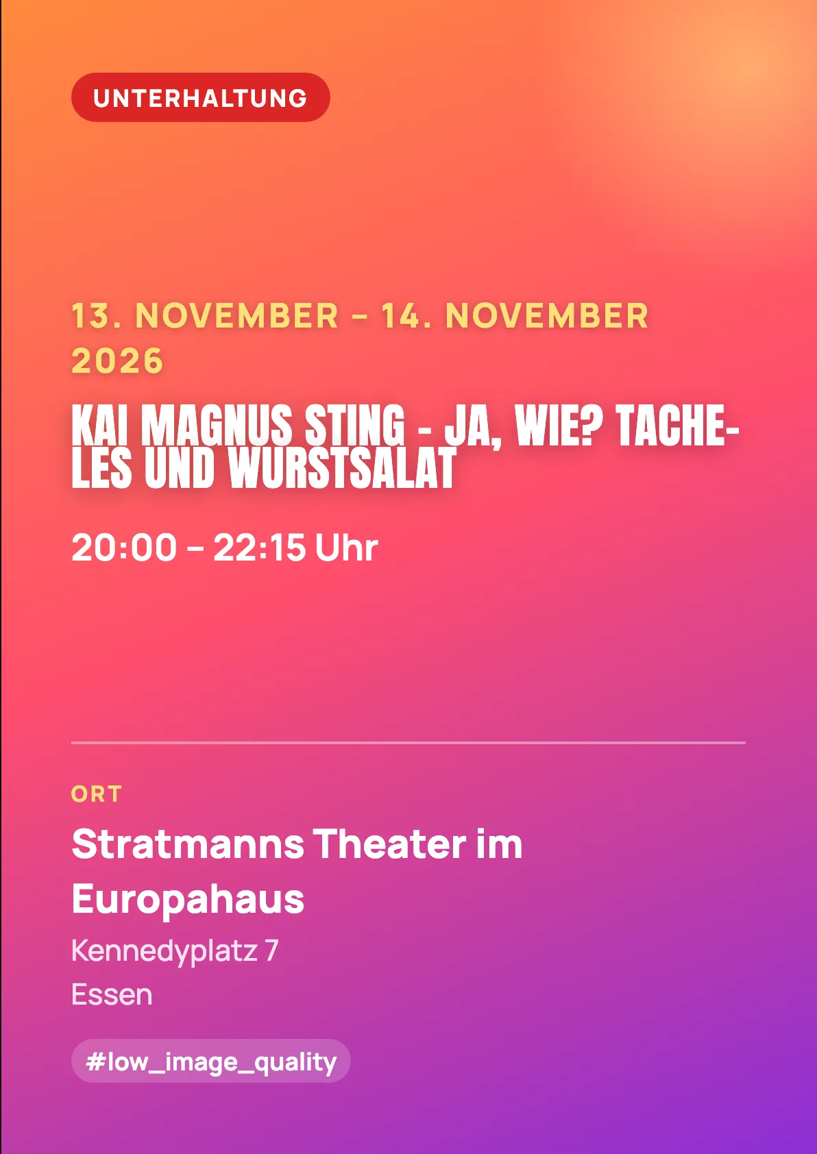 Veranstaltungsflyer