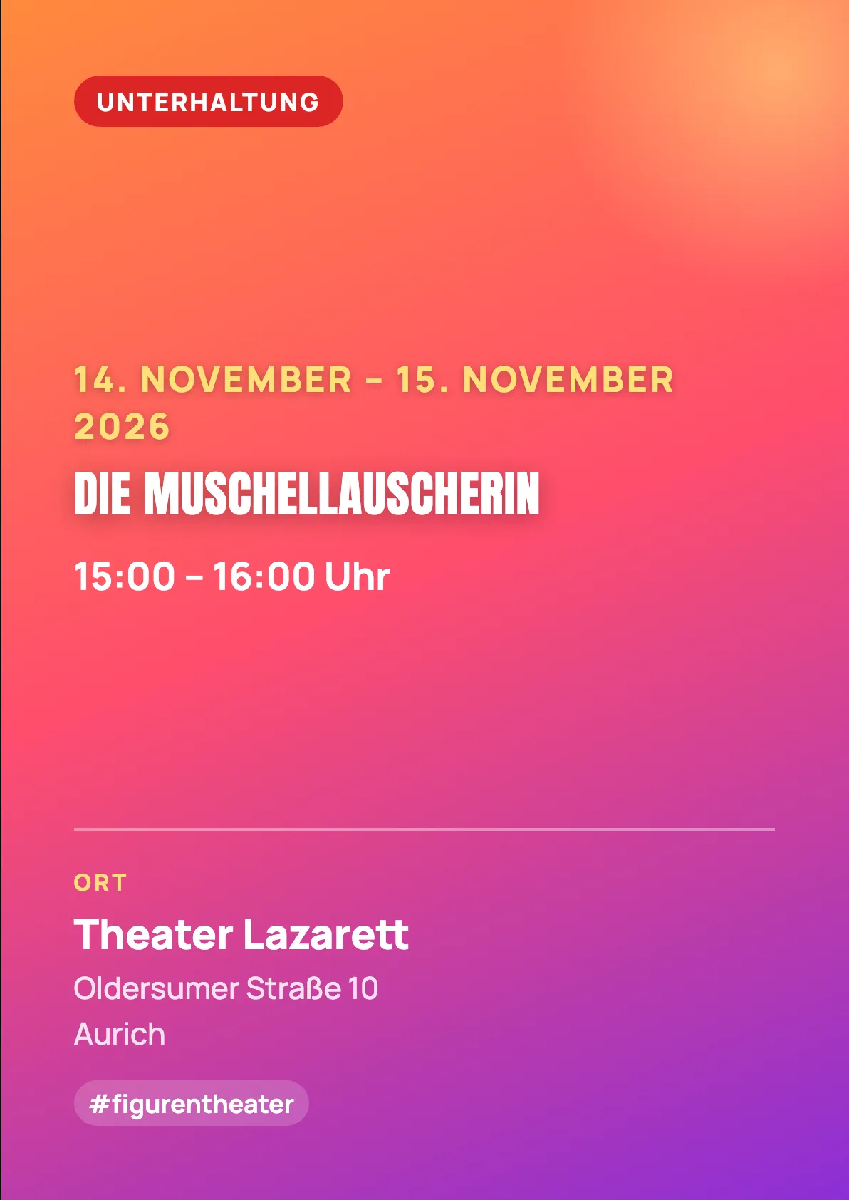 Veranstaltungsflyer