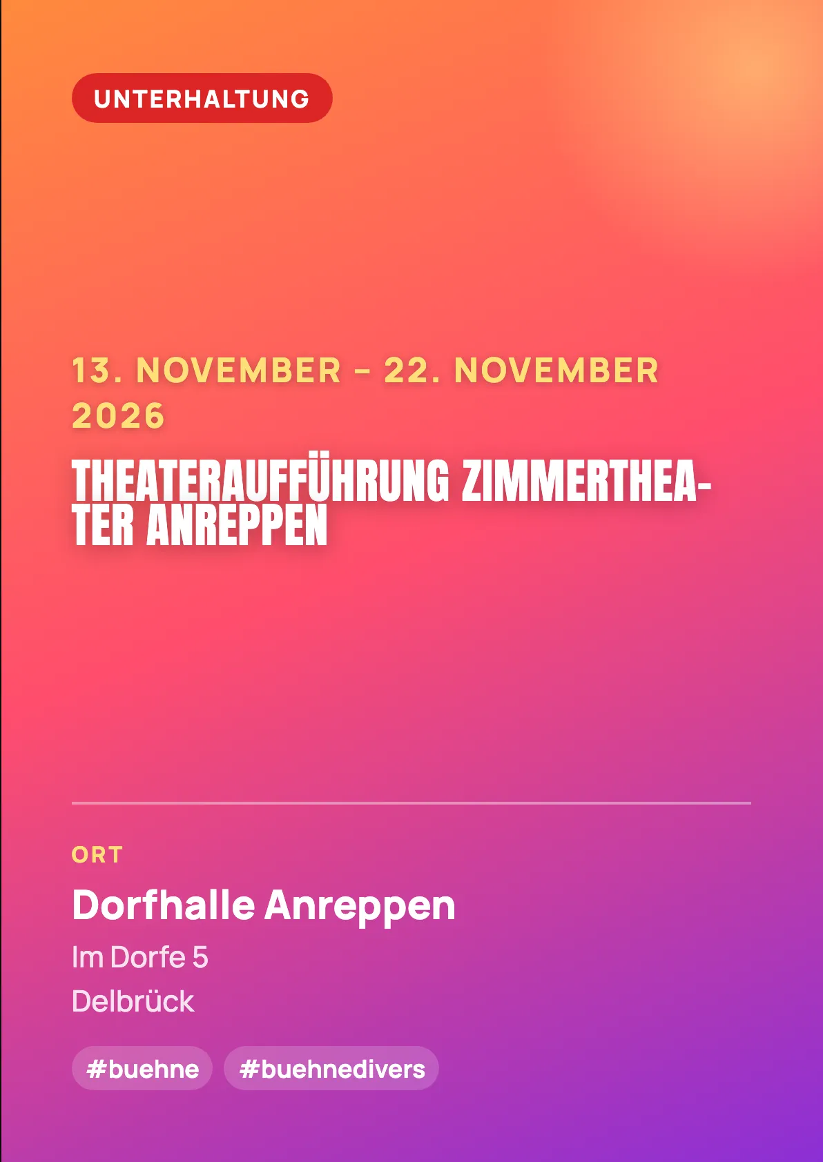 Veranstaltungsflyer