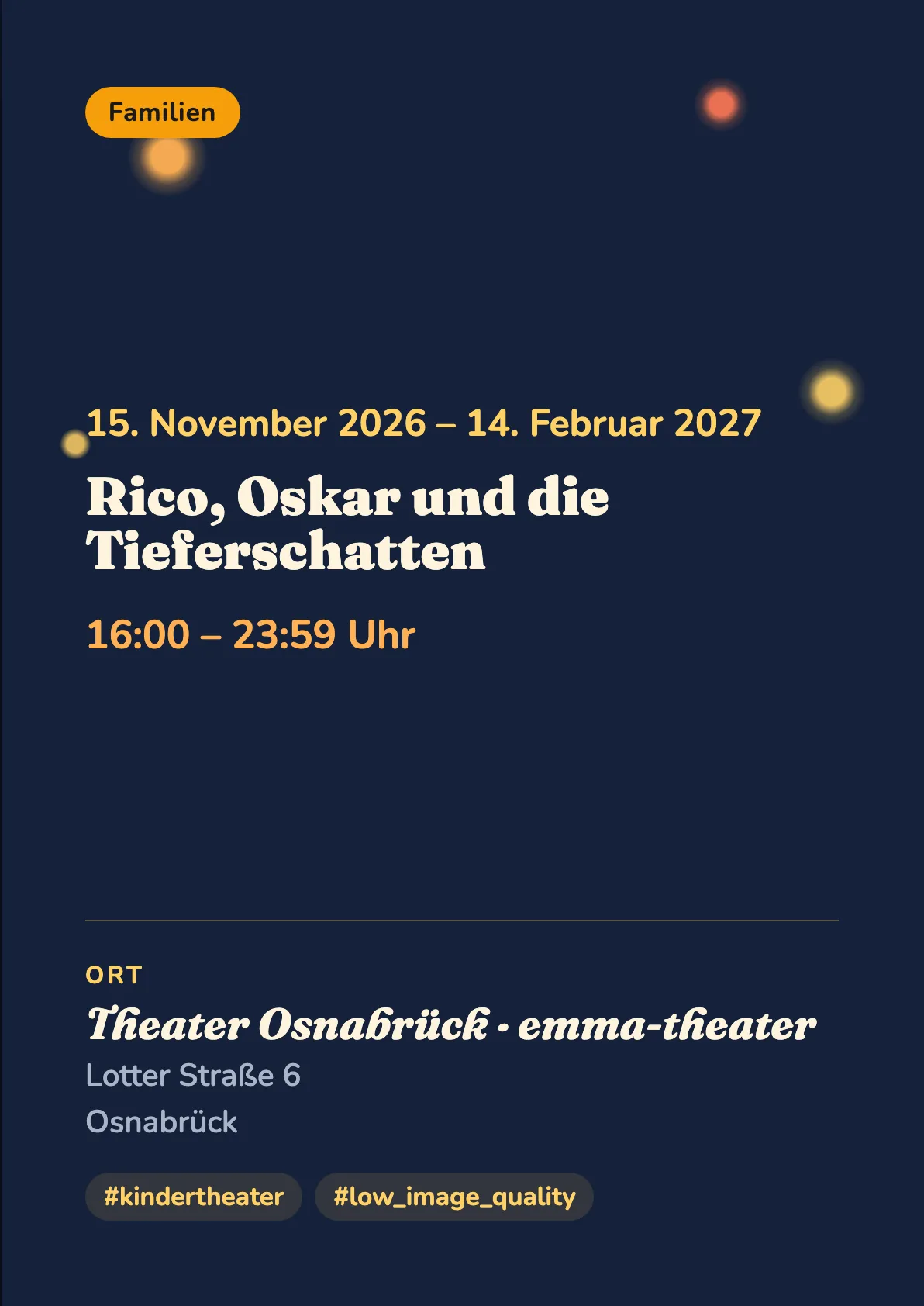Veranstaltungsflyer