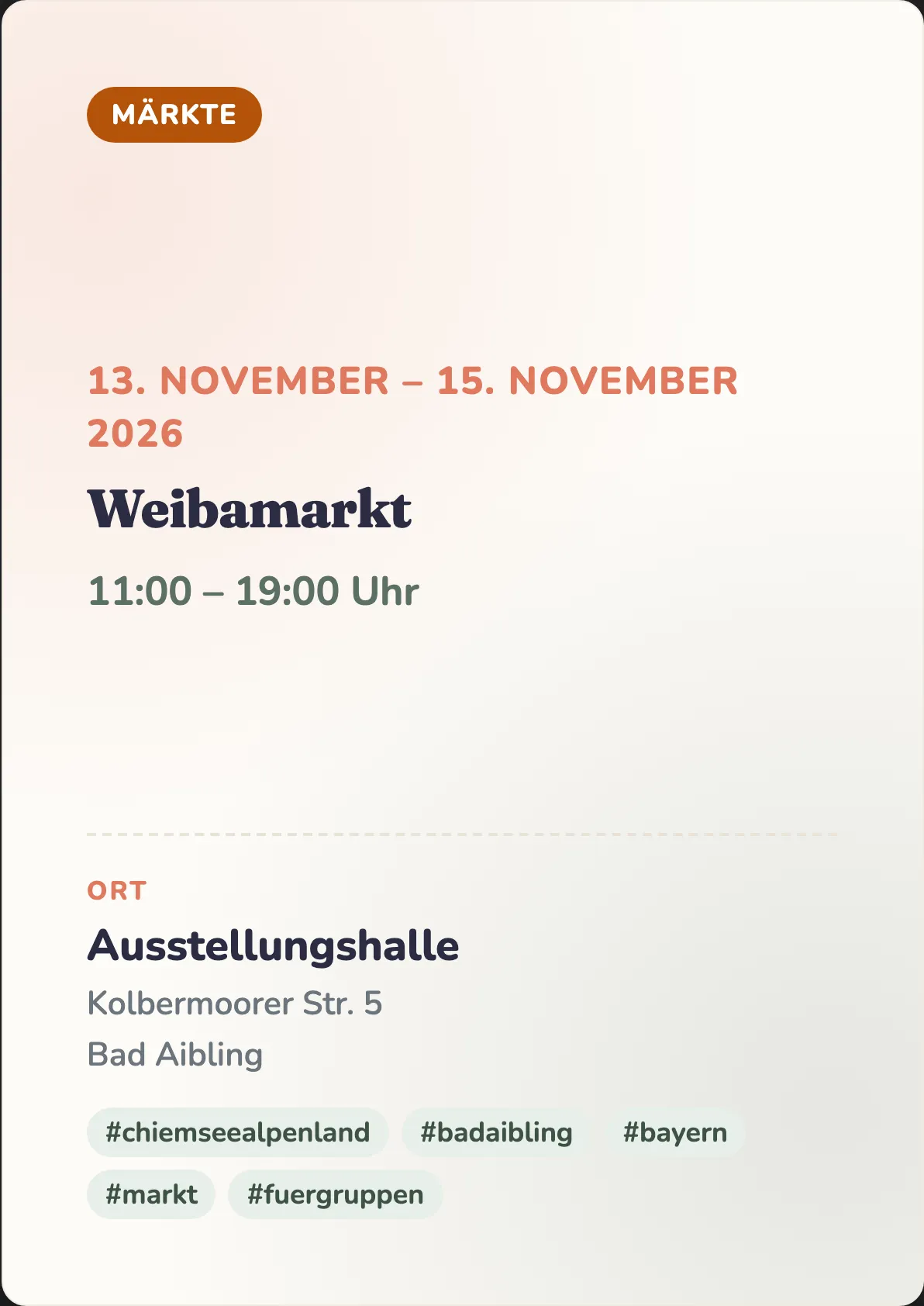 Veranstaltungsflyer