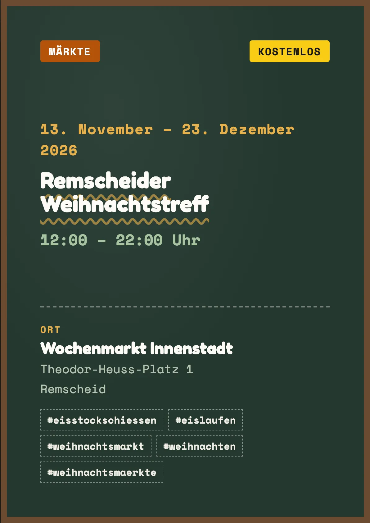 Veranstaltungsflyer