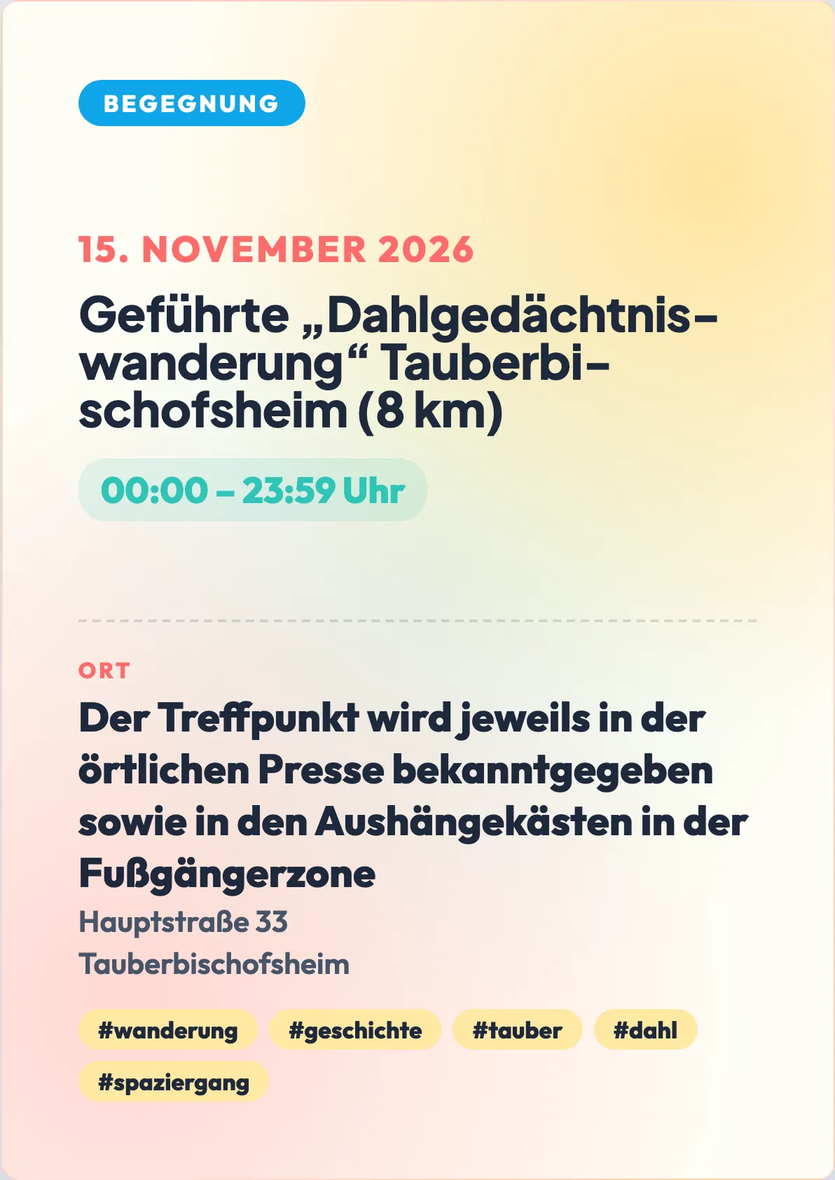 Veranstaltungsflyer