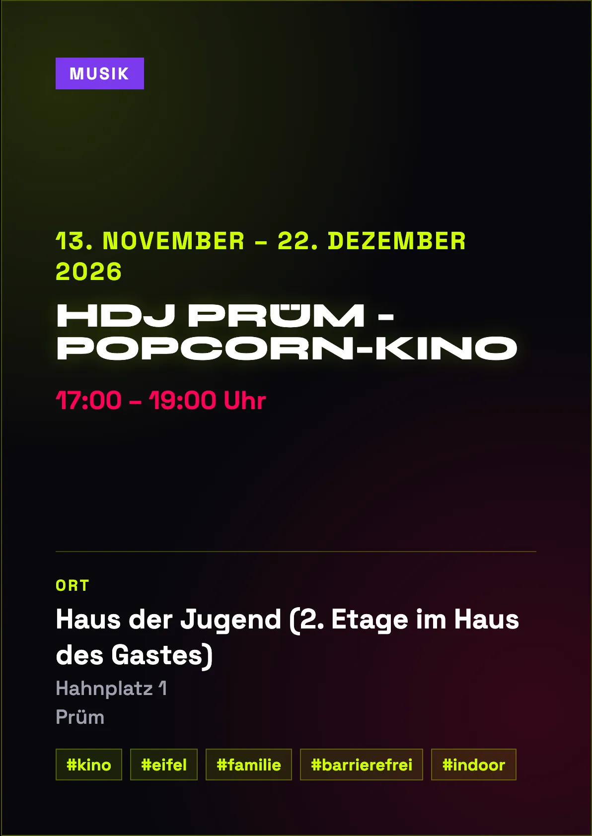 Veranstaltungsflyer
