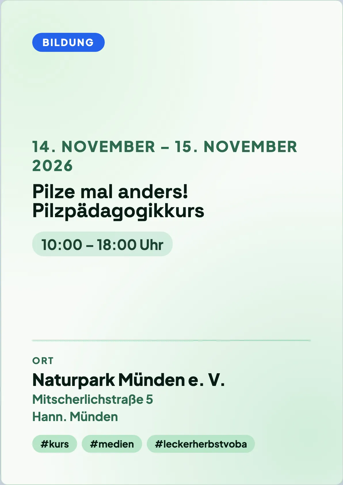 Veranstaltungsflyer